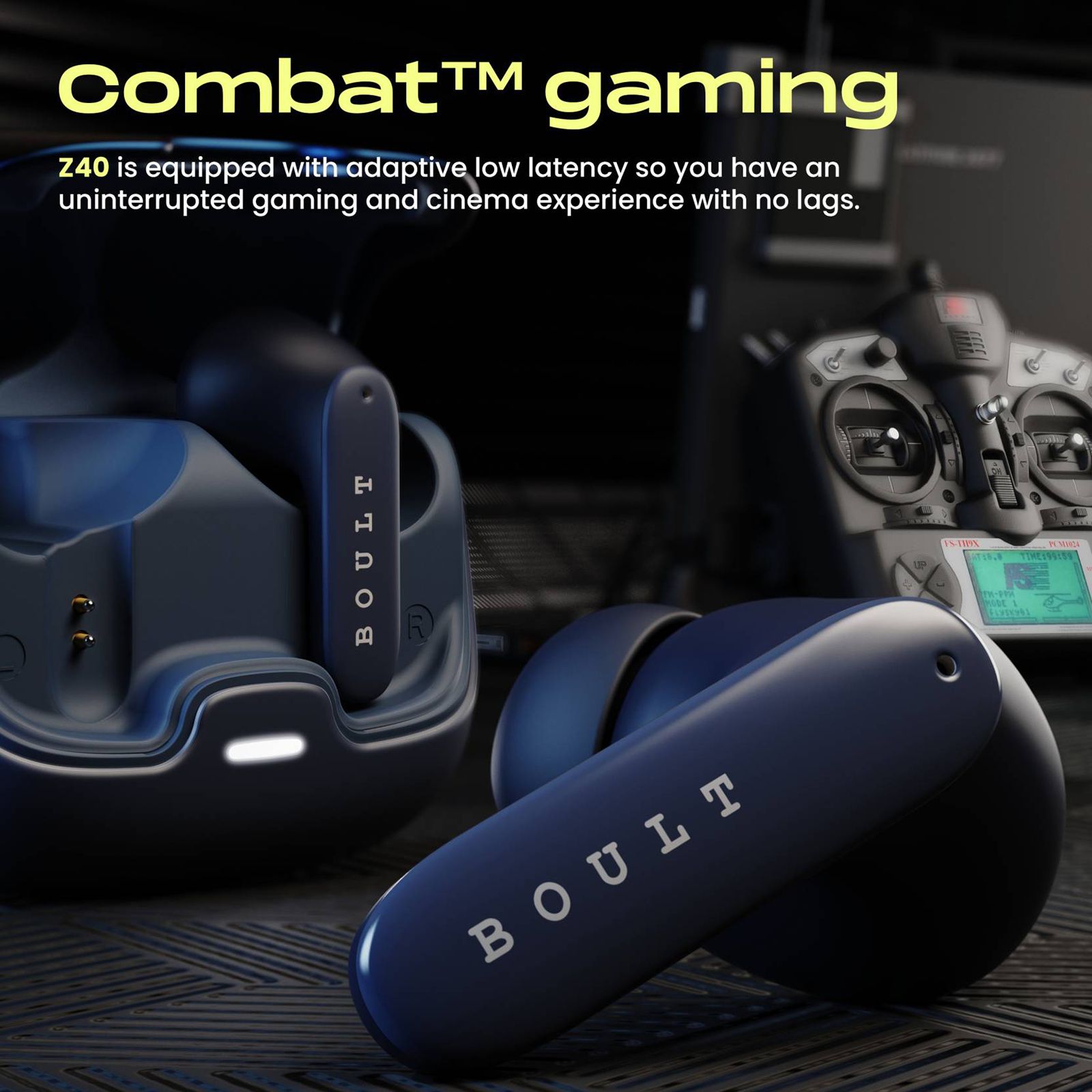 GOBOULT AirBass Z40 TWS Earbuds with Environmental Noise Cancellation (IPX5 Water Resistant, Voice Assistant, Blue) GOBOULT AirBass Z40 TWS Earbuds with Environmental Noise Cancellation (IPX5 Water Resistant, Voice Assistant, Blue)_7