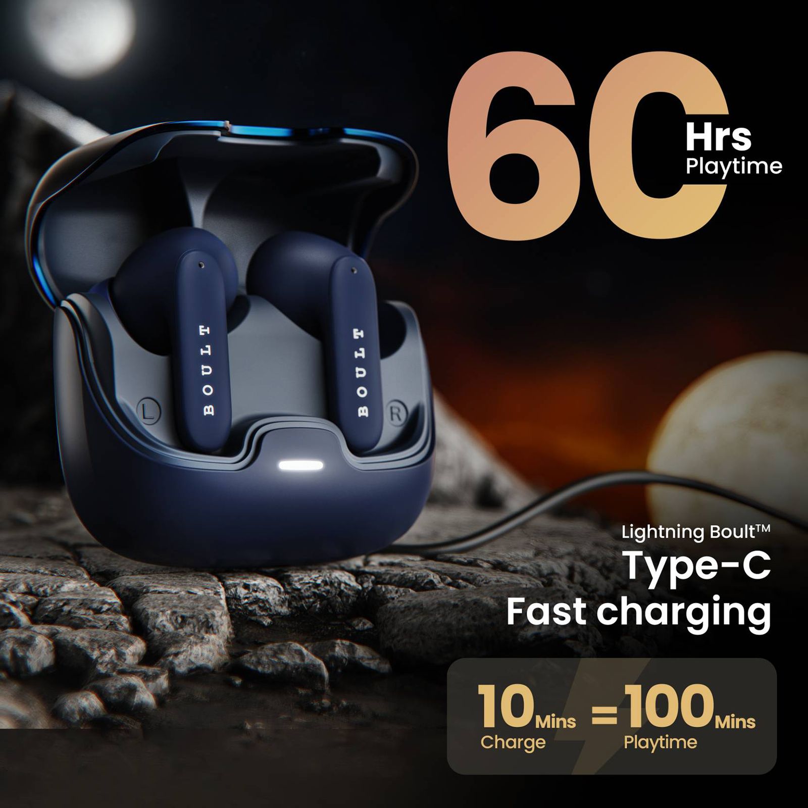 GOBOULT AirBass Z40 TWS Earbuds with Environmental Noise Cancellation (IPX5 Water Resistant, Voice Assistant, Blue) GOBOULT AirBass Z40 TWS Earbuds with Environmental Noise Cancellation (IPX5 Water Resistant, Voice Assistant, Blue)_10