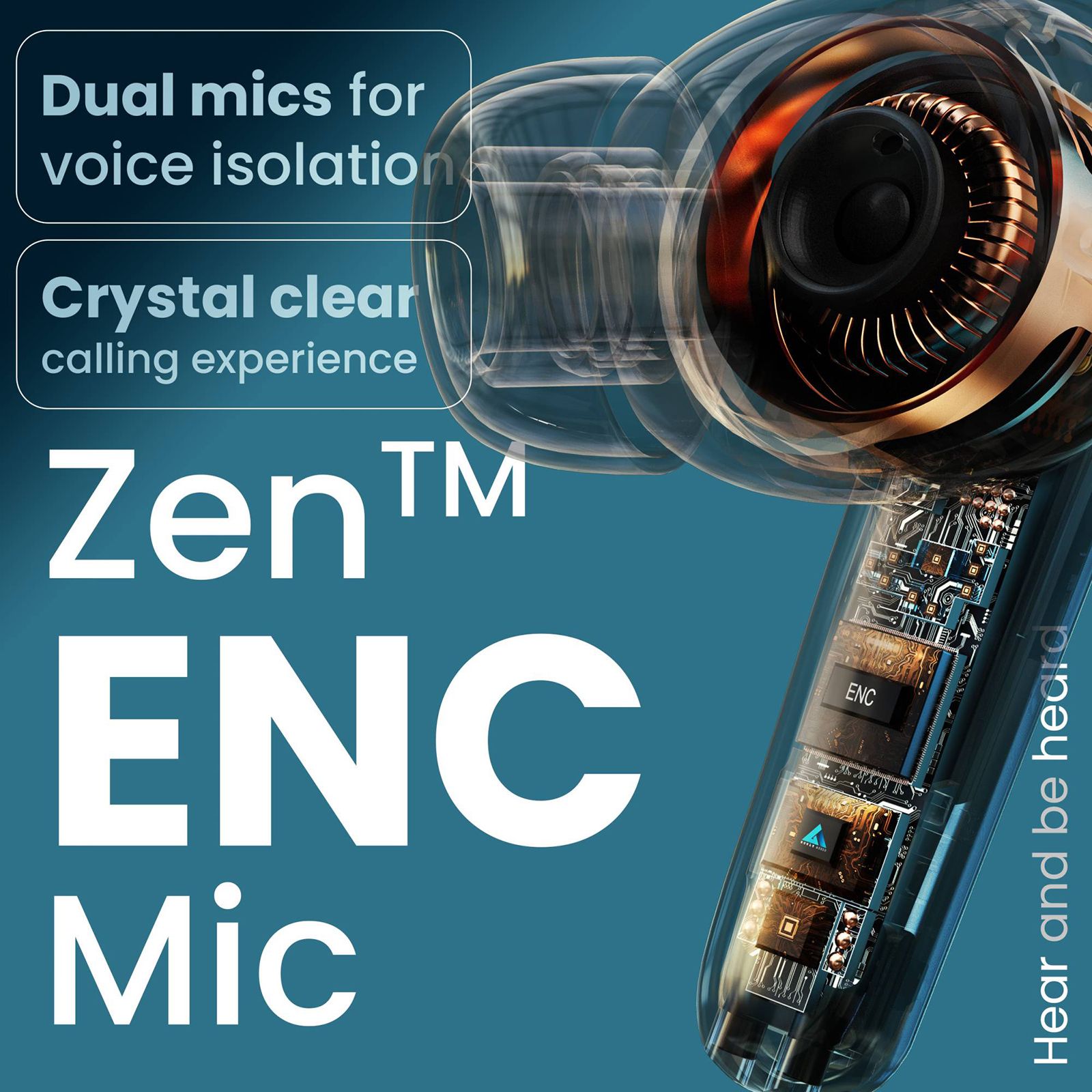 GOBOULT AirBass Z40 TWS Earbuds with Environmental Noise Cancellation (IPX5 Water Resistant, Voice Assistant, Blue) GOBOULT AirBass Z40 TWS Earbuds with Environmental Noise Cancellation (IPX5 Water Resistant, Voice Assistant, Blue)_11