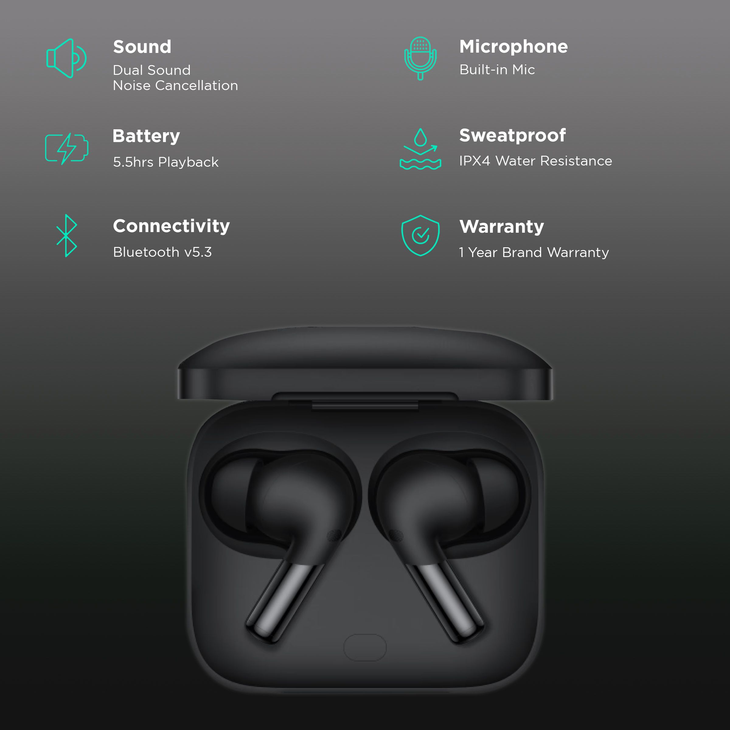 OnePlus Buds Pro 2R TWS Earbuds with Adaptive Noise Cancellation (IPX4 Water Resistant, MelodyBoost Dual Drivers, Obsidian Black) OnePlus Buds Pro 2R TWS Earbuds with Adaptive Noise Cancellation (IPX4 Water Resistant, MelodyBoost Dual Drivers, Obsidian Black)_2