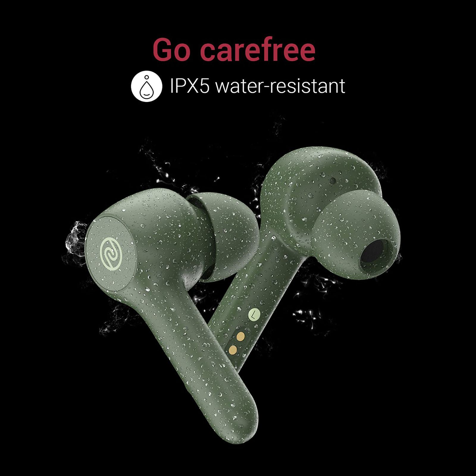 noise Buds VS201 TWS Earbuds (IPX5 Water Resistant, 6mm Driver, Olive Green)_6