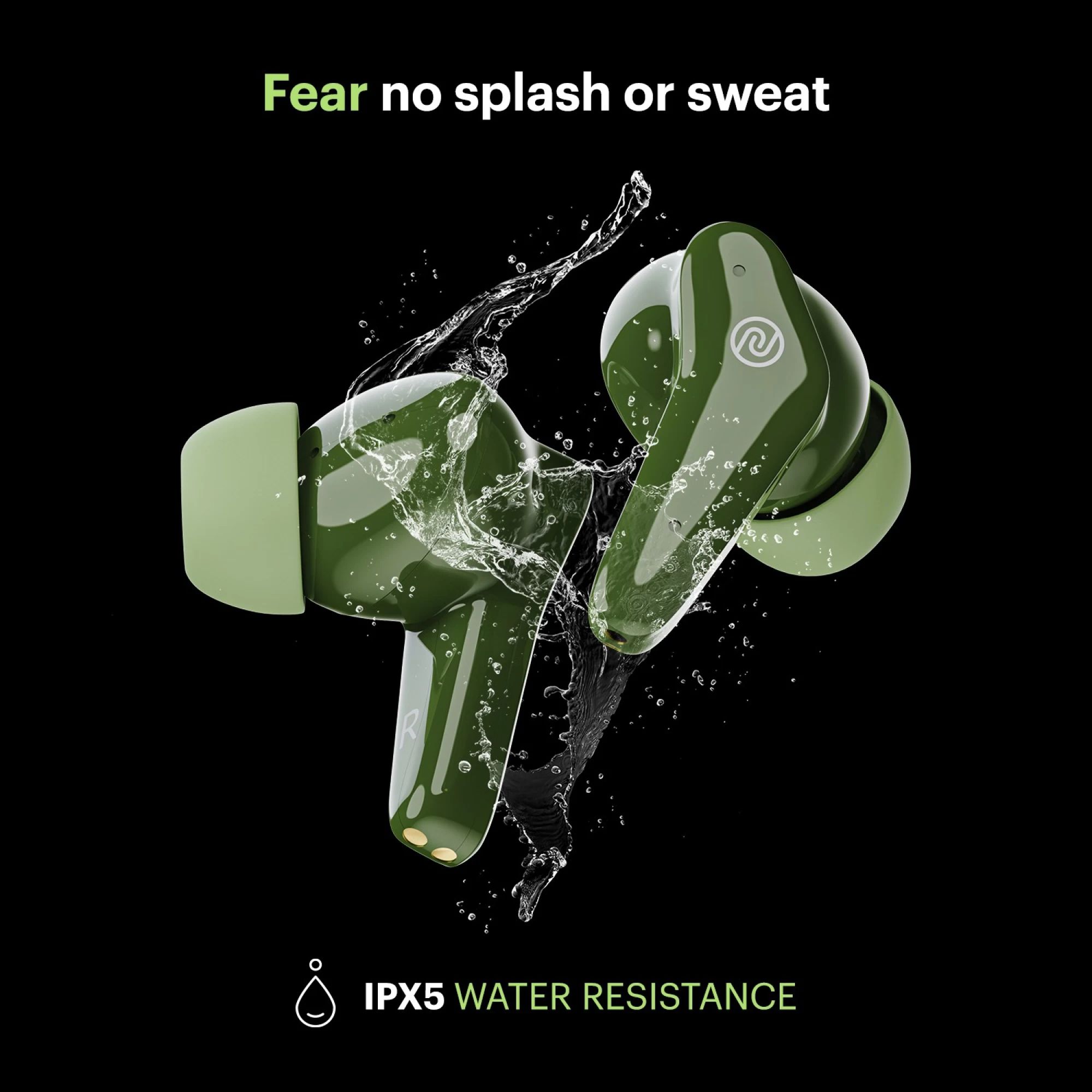 noise Buds VS102 Plus TWS Earbuds with Environmental Noise Cancellation (IPX5 Water Resistant, 11mm Driver, Forest Green) noise Buds VS102 Plus TWS Earbuds with Environmental Noise Cancellation (IPX5 Water Resistant, 11mm Driver, Forest Green)_4
