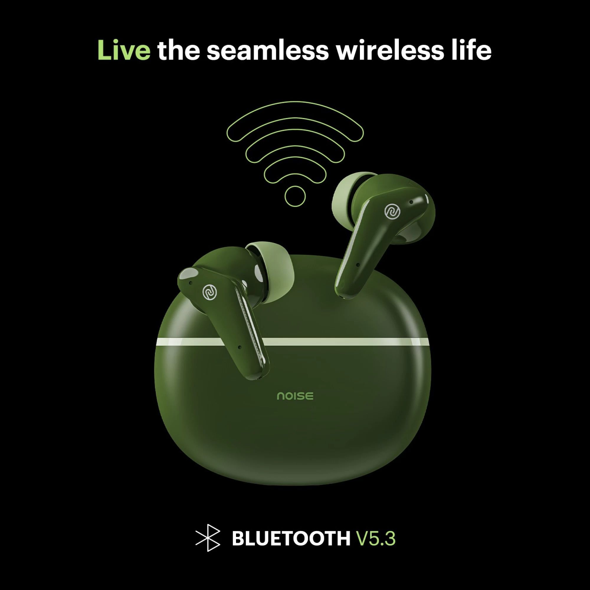 noise Buds VS102 Plus TWS Earbuds with Environmental Noise Cancellation (IPX5 Water Resistant, 11mm Driver, Forest Green) noise Buds VS102 Plus TWS Earbuds with Environmental Noise Cancellation (IPX5 Water Resistant, 11mm Driver, Forest Green)_7