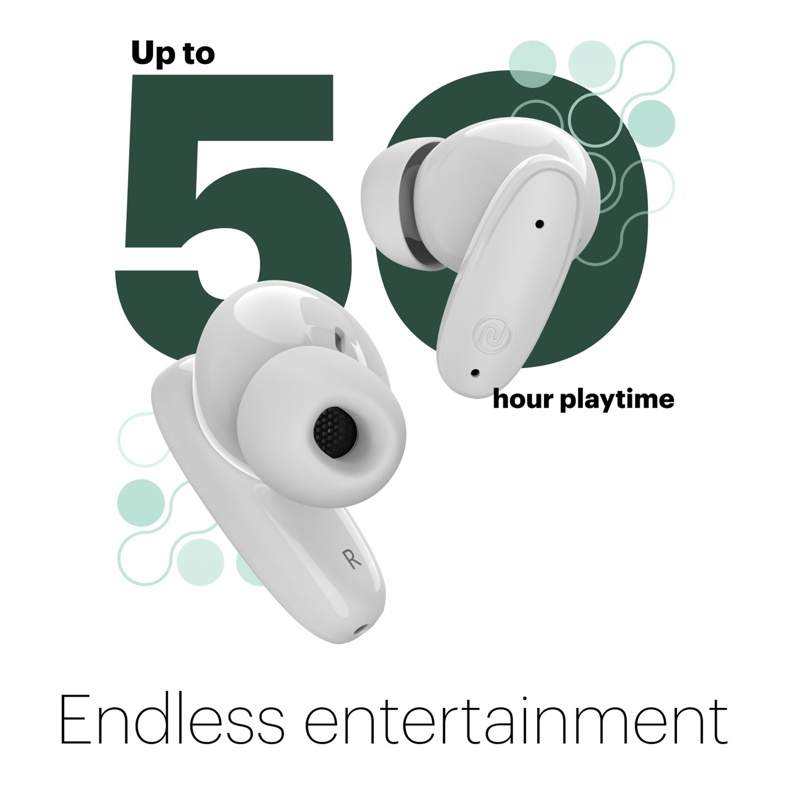 noise Buds Connect TWS Earbuds with Environmental Noise Cancellation (IPX5 Water Resistant, Hands Free Calling, Ivory White) noise Buds Connect TWS Earbuds with Environmental Noise Cancellation (IPX5 Water Resistant, Hands Free Calling, Ivory White)_3