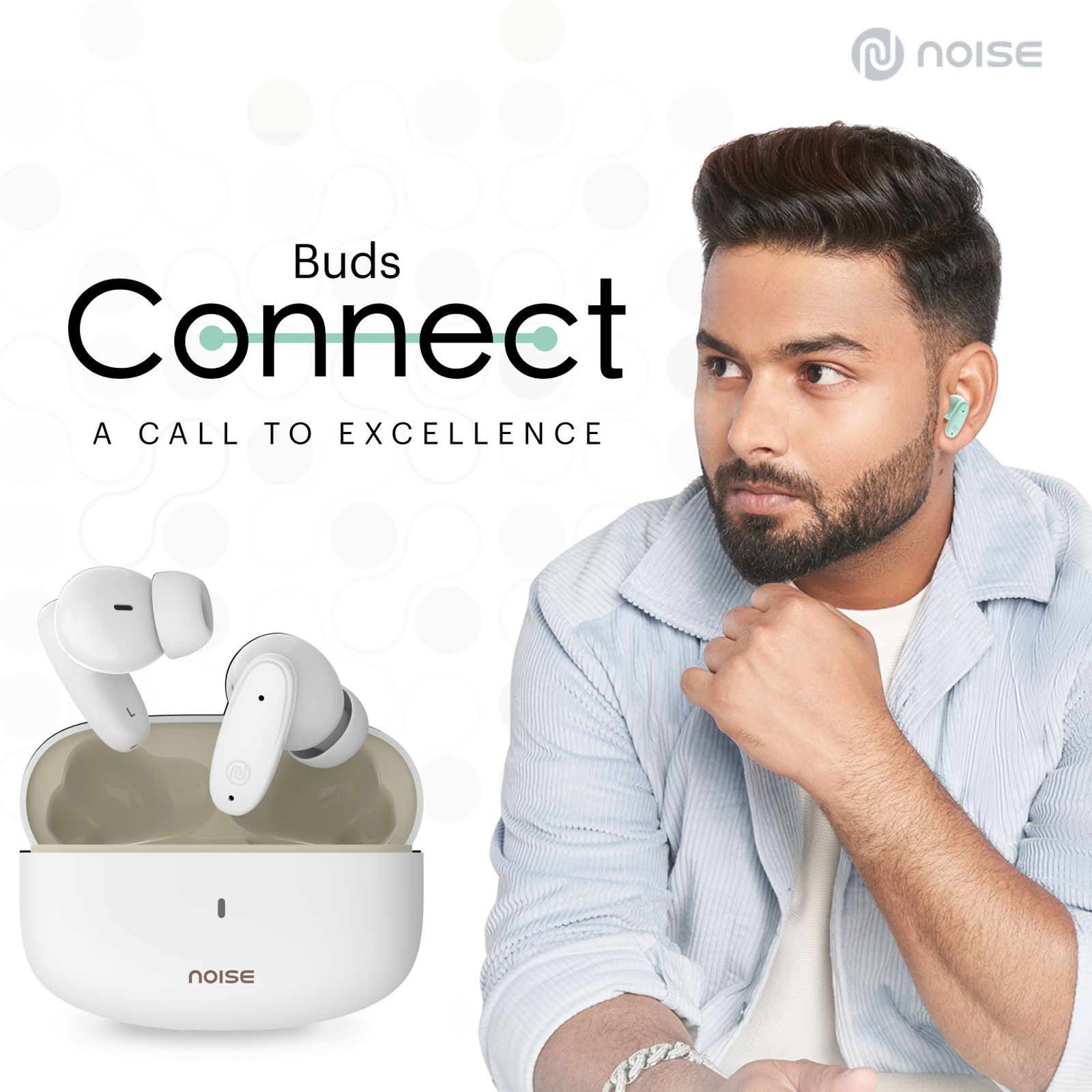 noise Buds Connect TWS Earbuds with Environmental Noise Cancellation (IPX5 Water Resistant, Hands Free Calling, Ivory White) noise Buds Connect TWS Earbuds with Environmental Noise Cancellation (IPX5 Water Resistant, Hands Free Calling, Ivory White)_9