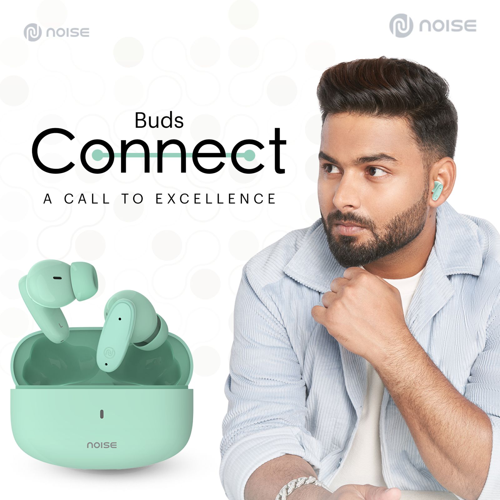 noise Buds Connect TWS Earbuds with Environmental Noise Cancellation (IPX5 Water Resistant, Hands Free Calling, Mint Green) noise Buds Connect TWS Earbuds with Environmental Noise Cancellation (IPX5 Water Resistant, Hands Free Calling, Mint Green)_9