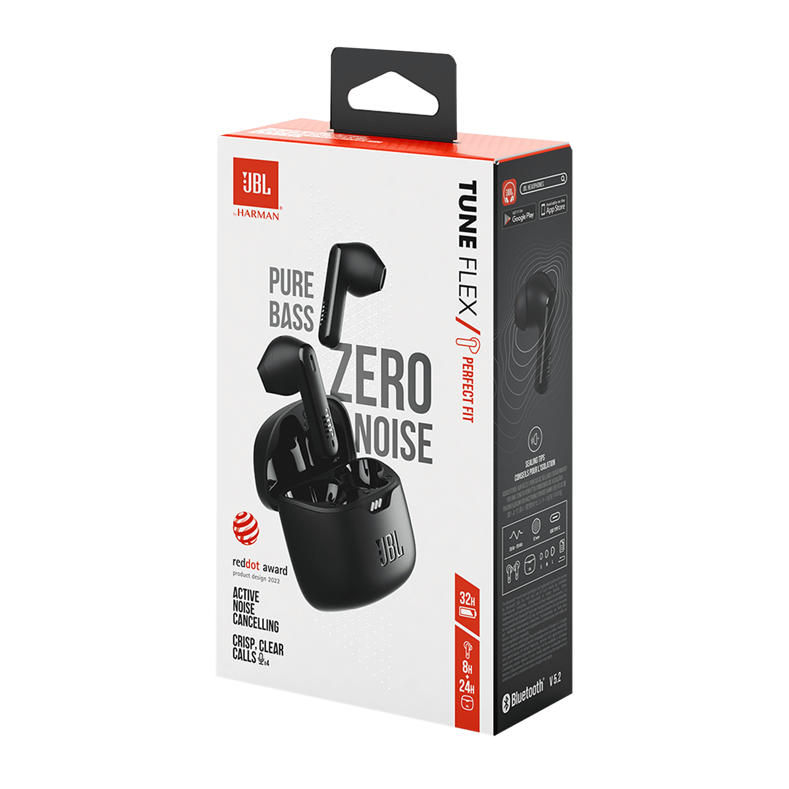 JBL Tune Flex TWS Earbuds with Active Noise Cancellation (IPX4 Water Resistant, Pure Bass Sound, Black)_3