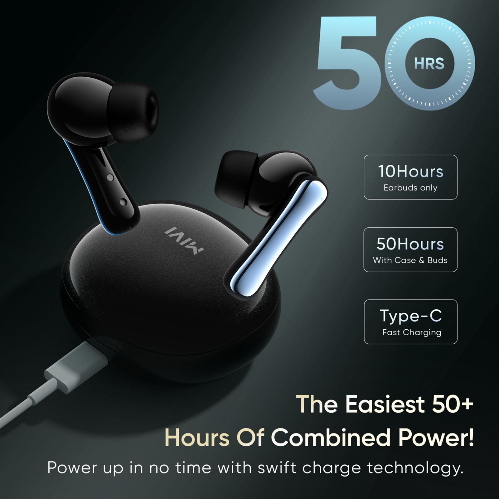 MIVI DuoPods T80 TWS Earbuds with Environmental Noise Cancellation (IPX4 Water Resistant, 13mm Bass Drivers, Galaxy Black) MIVI DuoPods T80 TWS Earbuds with Environmental Noise Cancellation (IPX4 Water Resistant, 13mm Bass Drivers, Galaxy Black)_6