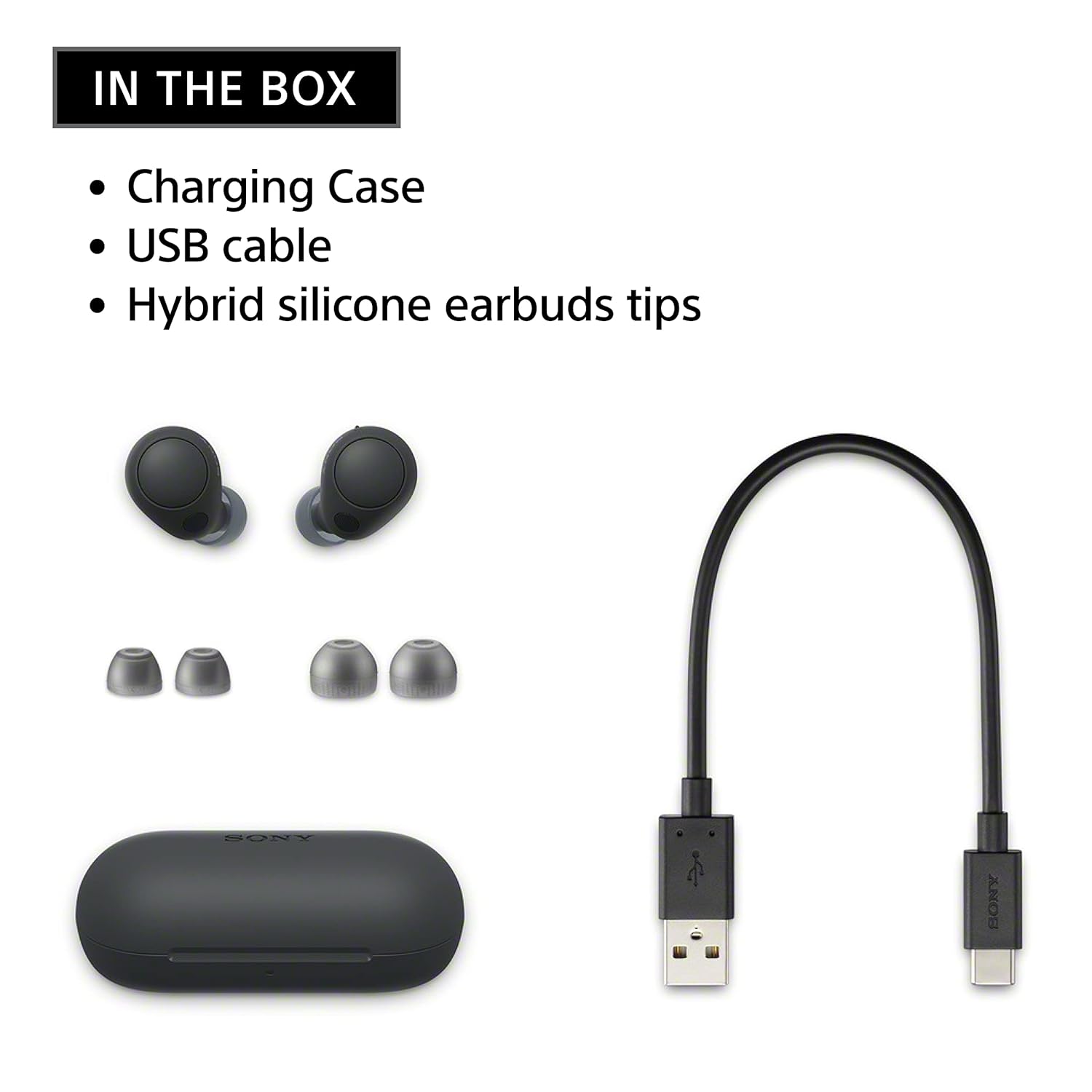 SONY WF-C700N TWS Earbuds with Noise Cancellation (IPX4 Water Resistant, 15 Hours Playback, Black)_8