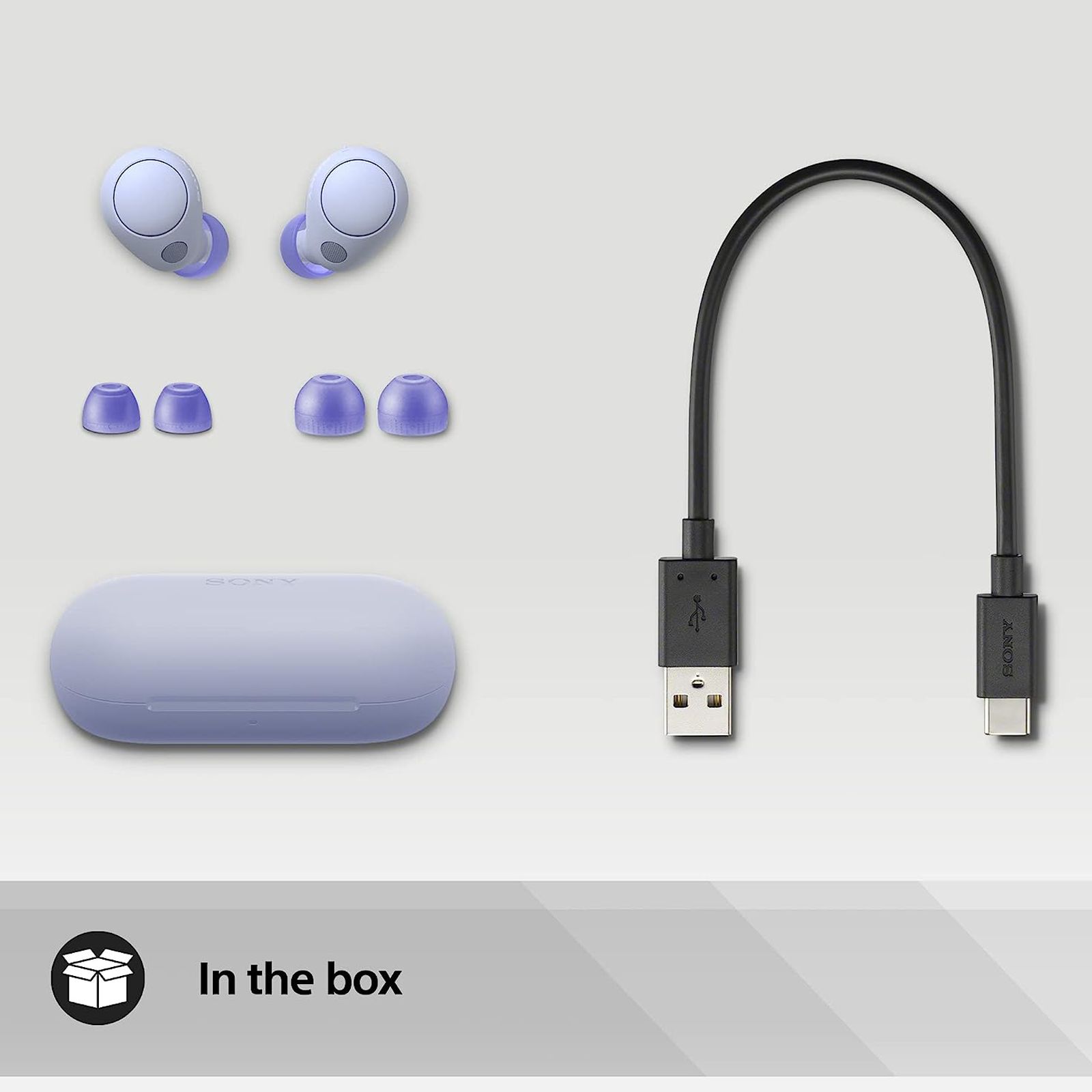 SONY WF-C700N TWS Earbuds with Noise Cancellation (IPX4 Water Resistant, 15 Hours Playback, Violet)_5