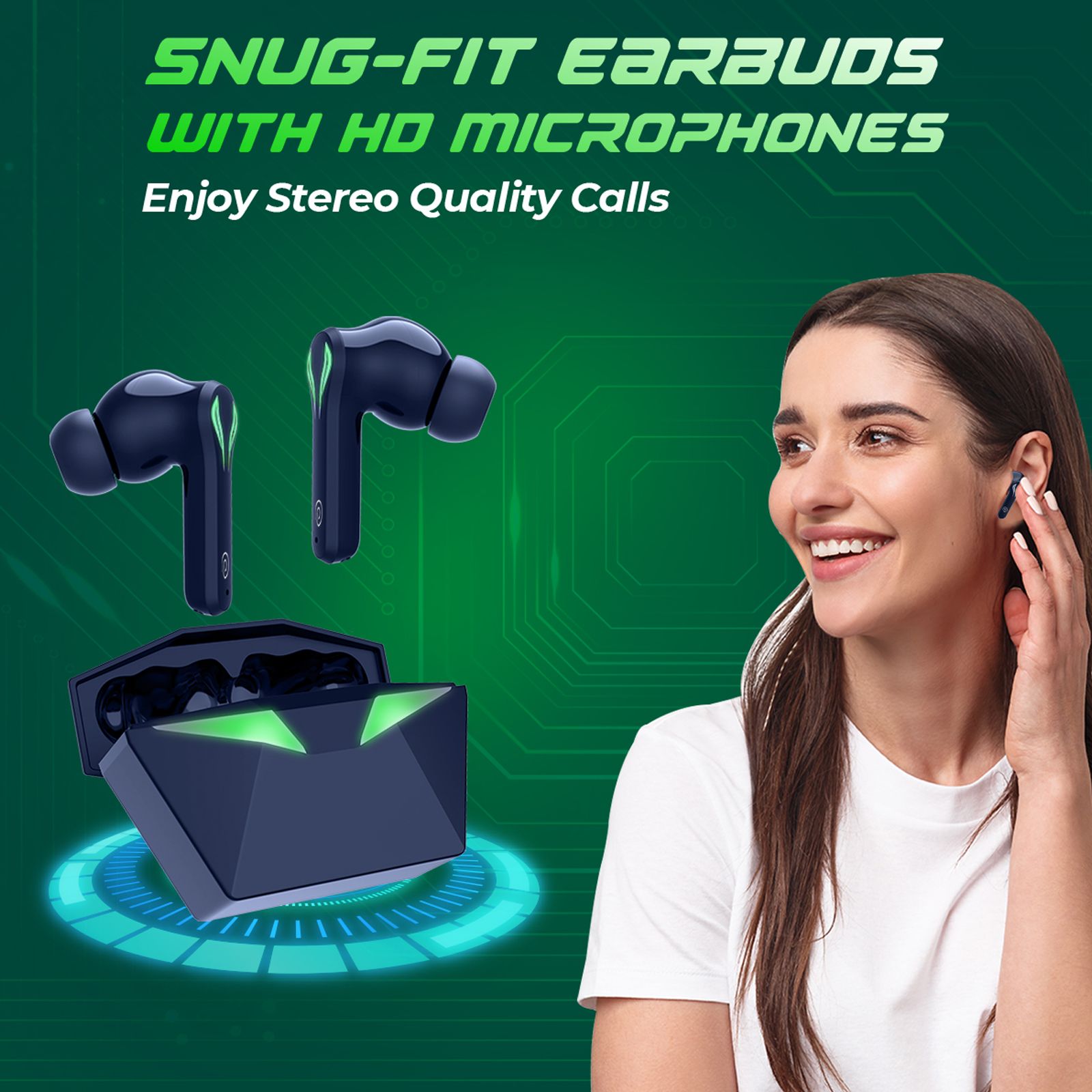 pTron Basspods Quest TWS Earbuds with Passive Noise Cancellation (IPX4 Water Resistant, Fast Charging, Blue) pTron Basspods Quest TWS Earbuds with Passive Noise Cancellation (IPX4 Water Resistant, Fast Charging, Blue)_4