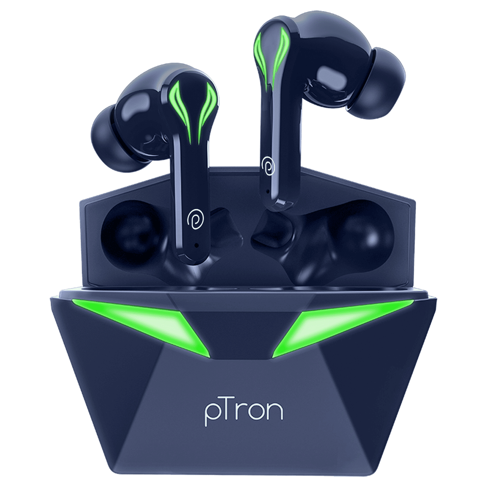 pTron Basspods Quest TWS Earbuds with Passive Noise Cancellation (IPX4 Water Resistant, Fast Charging, Blue) pTron Basspods Quest TWS Earbuds with Passive Noise Cancellation (IPX4 Water Resistant, Fast Charging, Blue)_1