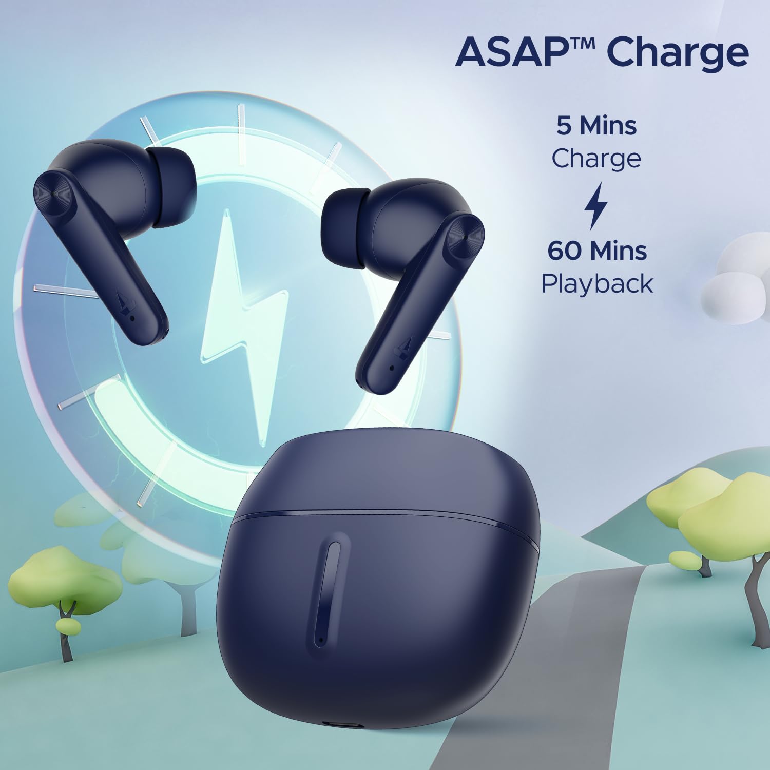 boAt Airdopes 100 TWS Earbuds with Environmental Noise Cancellation (IPX4 Water Resistant, ASAP Charge, Sapphire Blue) boAt Airdopes 100 TWS Earbuds with Environmental Noise Cancellation (IPX4 Water Resistant, ASAP Charge, Sapphire Blue)_6