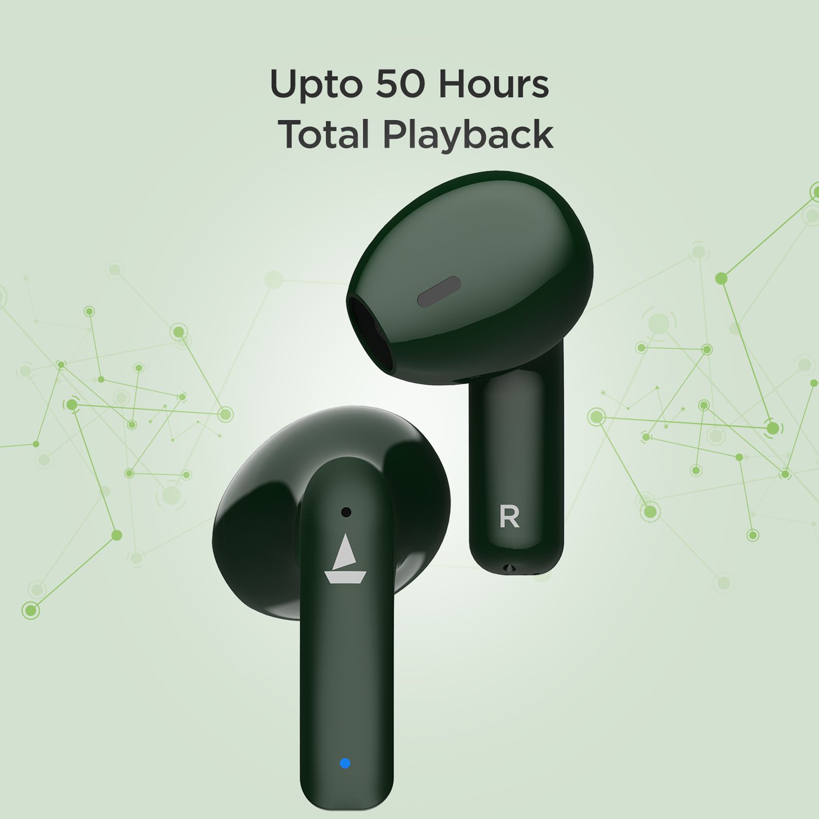 boAt Airdopes 100 TWS Earbuds (IPX4 Water Resistant, ASAP Charge, Emerald Green) boAt Airdopes 100 TWS Earbuds (IPX4 Water Resistant, ASAP Charge, Emerald Green)_4