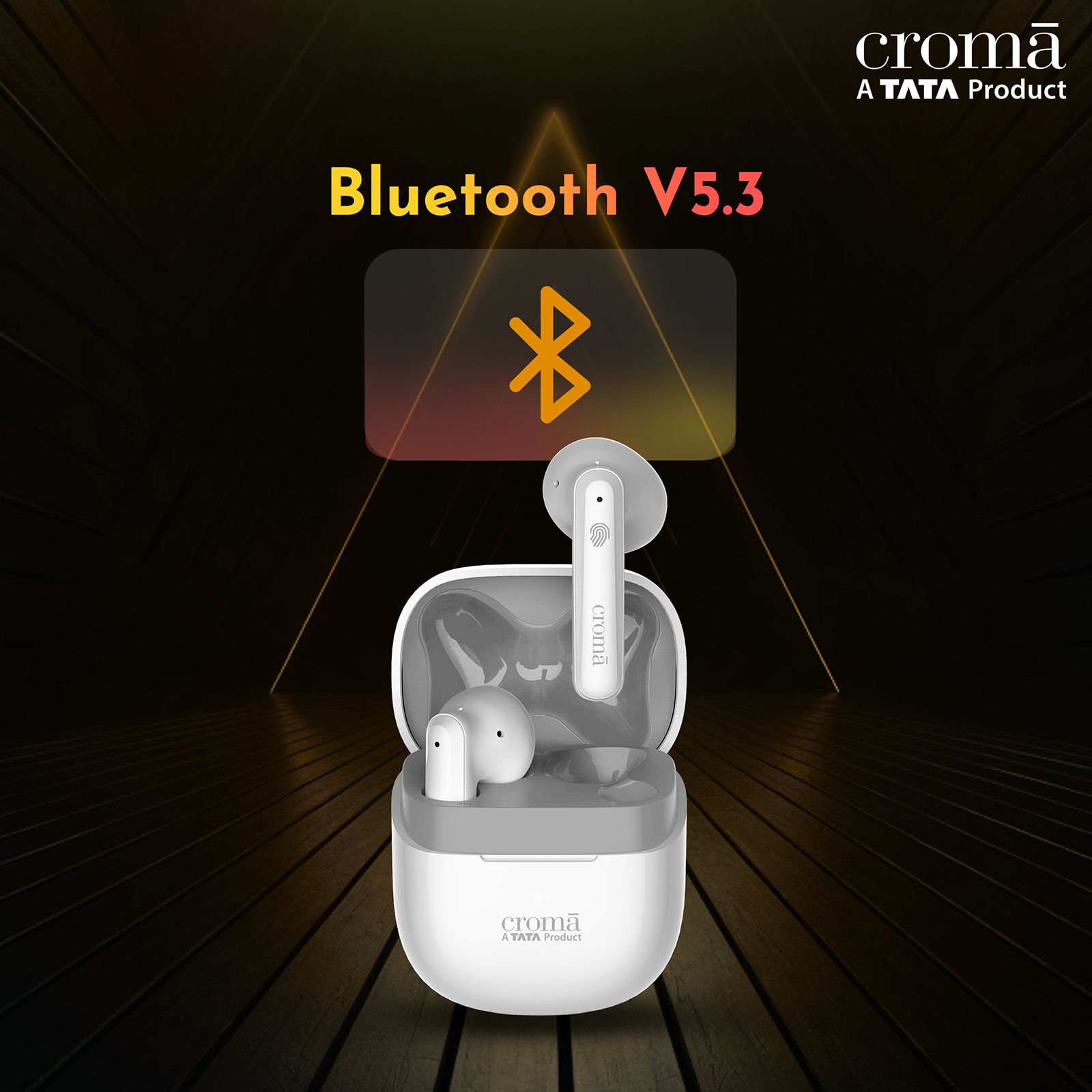 Croma TWS Earbuds with Environmental Noise Cancellation (IPX4 Waterproof, Fast Charging, White and Grey)_11