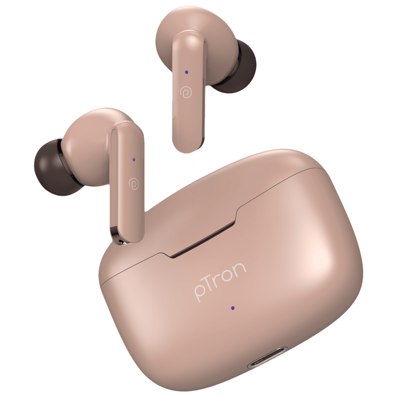 pTron Bassbuds Air In-Ear Truly Wireless Earbuds WITH MIC (Bluetooth 5.1,USP,Bassbuds Air,Brown) pTron Bassbuds Air In-Ear Truly Wireless Earbuds WITH MIC (Bluetooth 5.1,USP,Bassbuds Air,Brown)_1