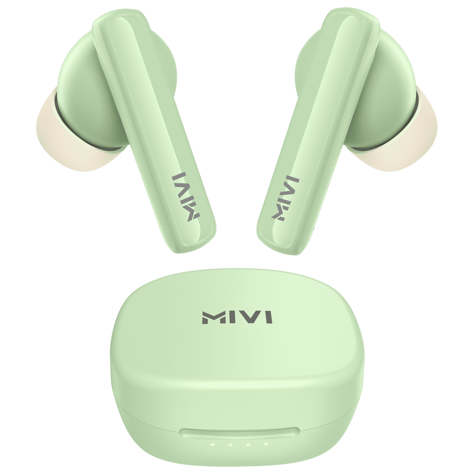 Mivi DuoPods N2 TWS Earbuds with AI Noise Cancellation (IPX4 Water Resistant, Fast Charging, Hazel Green) Mivi DuoPods N2 TWS Earbuds with AI Noise Cancellation (IPX4 Water Resistant, Fast Charging, Hazel Green)_1