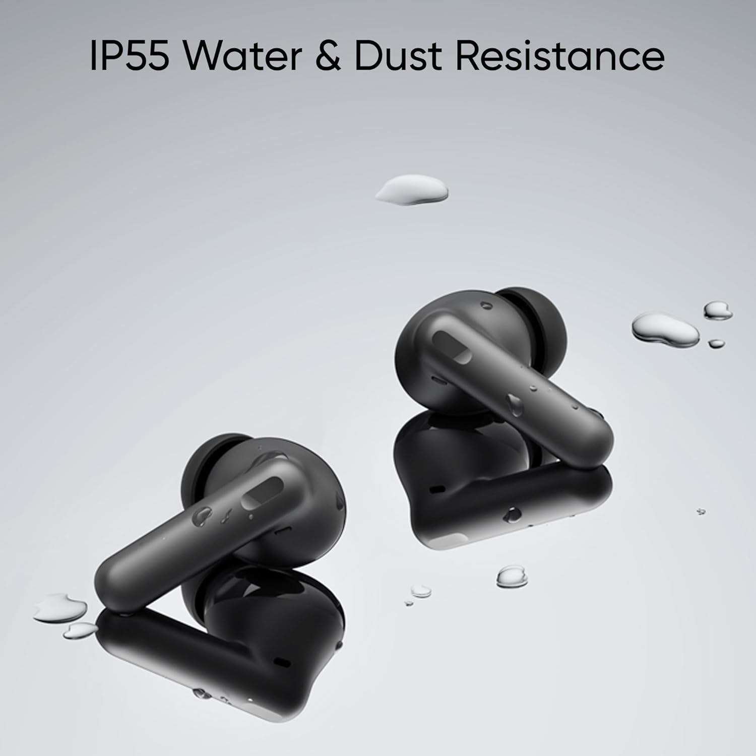 realme Buds T300 TWS Earbuds with Active Noise Cancellation (IP55 Water Resistant, 40 Hours Playback, Stylish Black) realme Buds T300 TWS Earbuds with Active Noise Cancellation (IP55 Water Resistant, 40 Hours Playback, Stylish Black)_6