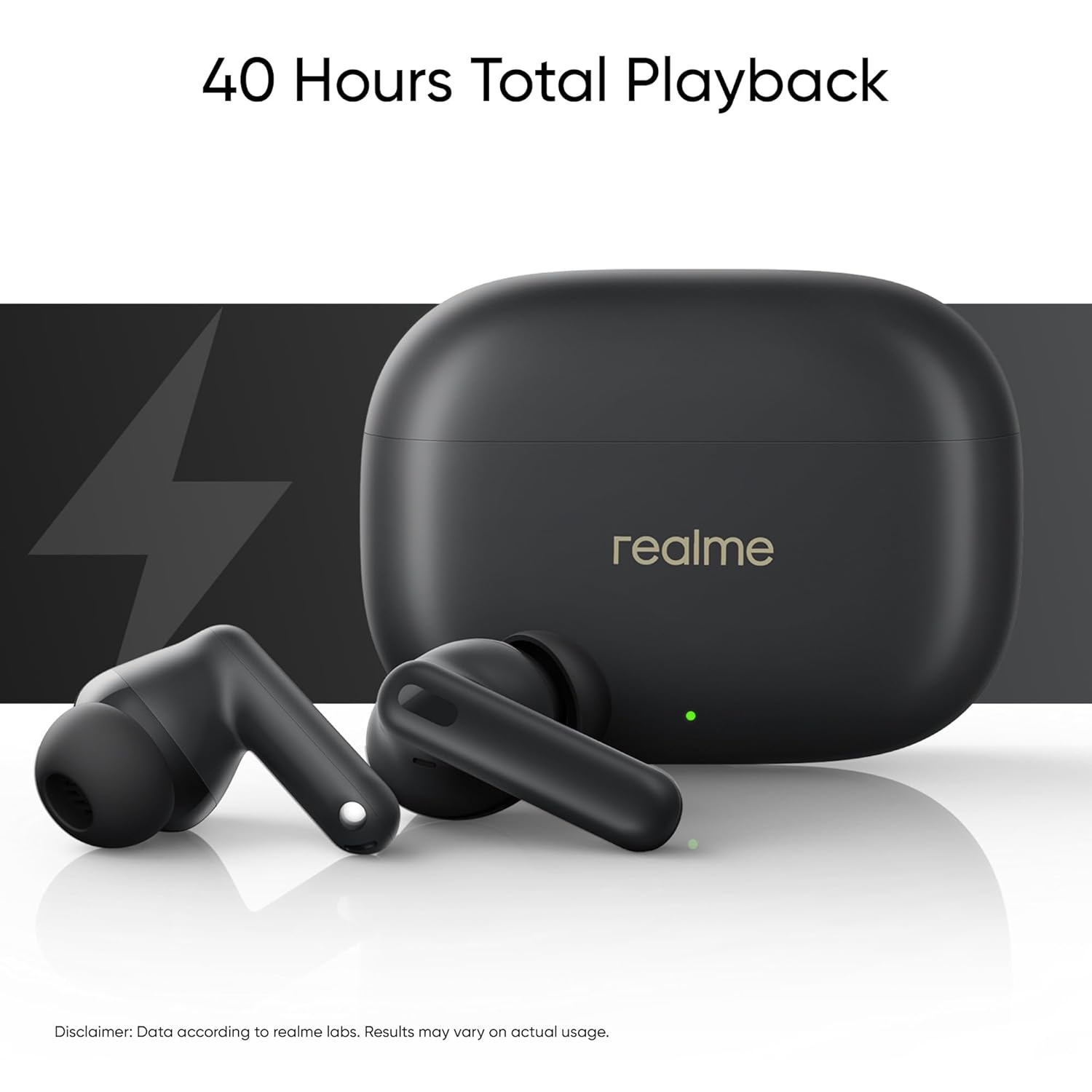 realme Buds T300 TWS Earbuds with Active Noise Cancellation (IP55 Water Resistant, 40 Hours Playback, Stylish Black) realme Buds T300 TWS Earbuds with Active Noise Cancellation (IP55 Water Resistant, 40 Hours Playback, Stylish Black)_8