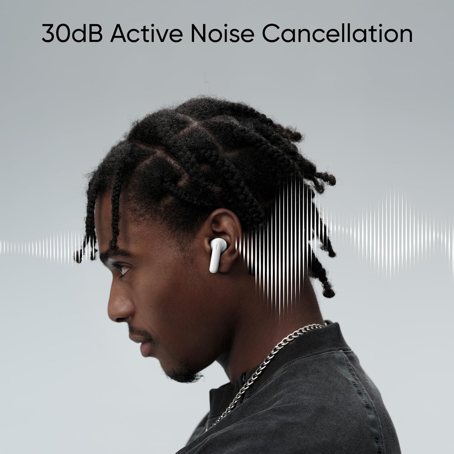 realme Buds T300 TWS Earbuds with Active Noise Cancellation (IP55 Water Resistant, 40 Hours Playback, Stylish Black) realme Buds T300 TWS Earbuds with Active Noise Cancellation (IP55 Water Resistant, 40 Hours Playback, Stylish Black)_4