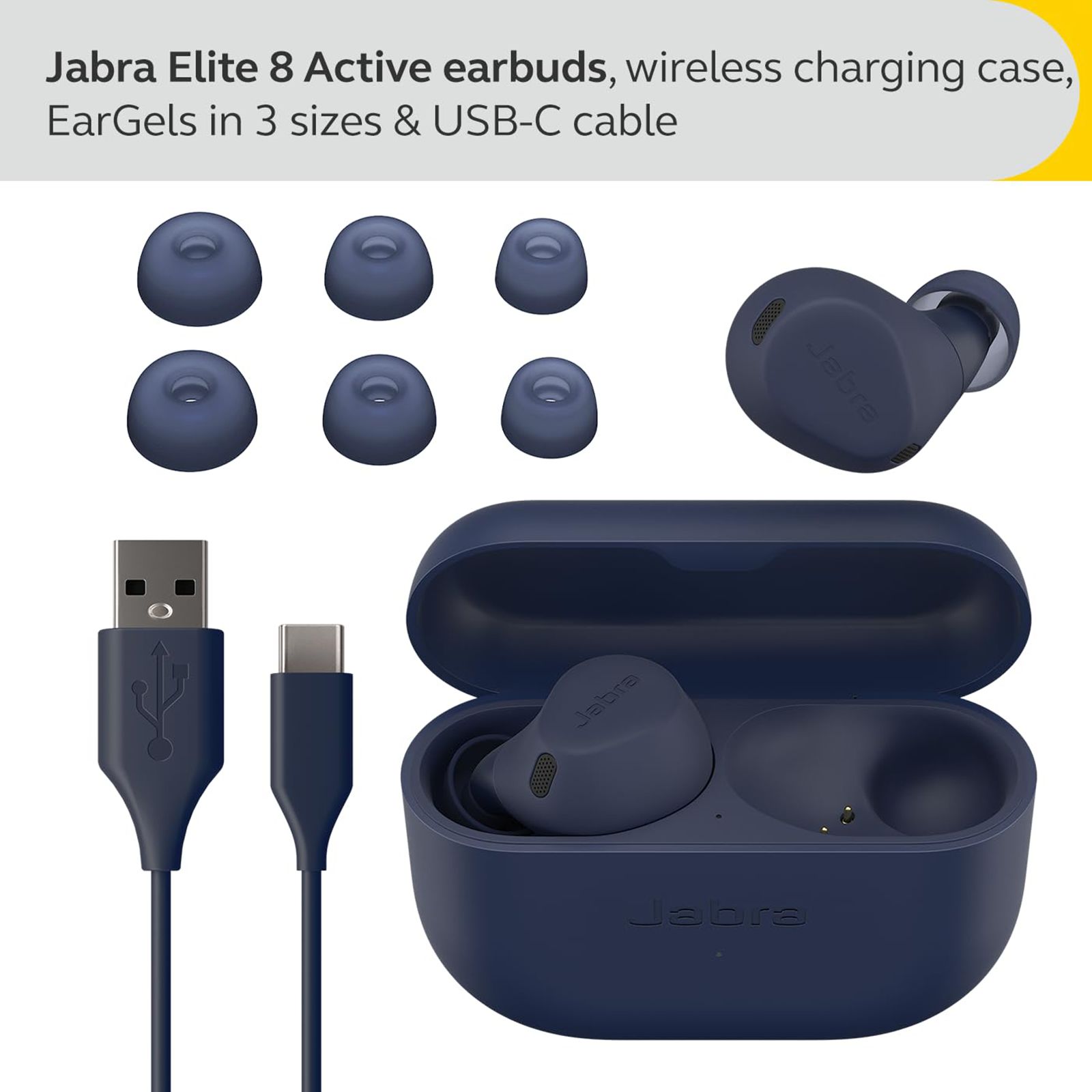 Jabra Elite 8 Active TWS Earbuds with Active Noise Cancellation (IP68 Water and Sweatproof, 32 Hours Playback, Navy Blue)_11