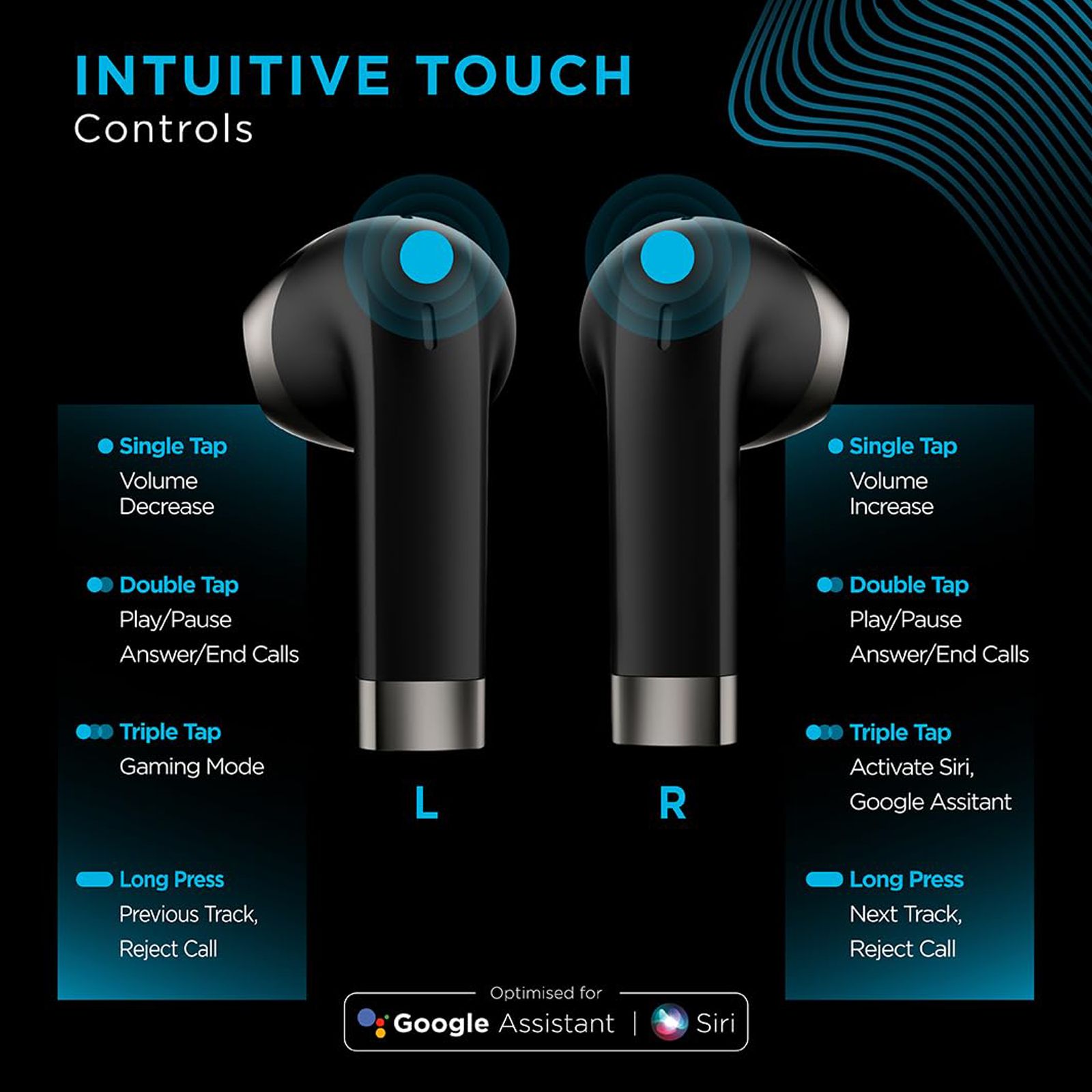 urbn Beat 800 Pro TWS Earbuds with Noise Isolation (IPX5 Water Resistant, Fast Charging, Black)_7