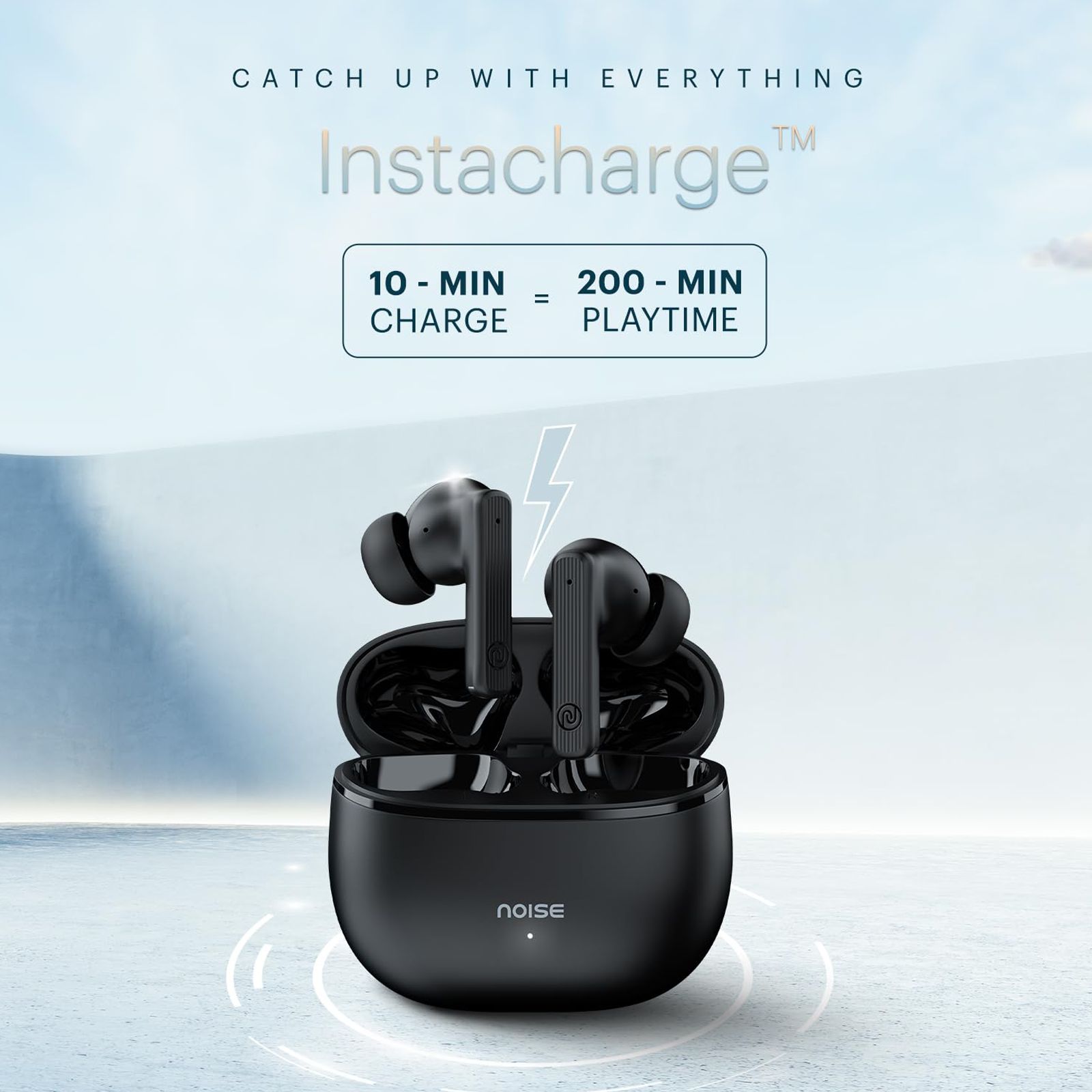 noise Air Buds 3 TWS Earbuds with Environmental Noise Cancellation (IPX5 Water Resistant, Instacharge, Jet Black) noise Air Buds 3 TWS Earbuds with Environmental Noise Cancellation (IPX5 Water Resistant, Instacharge, Jet Black)_2