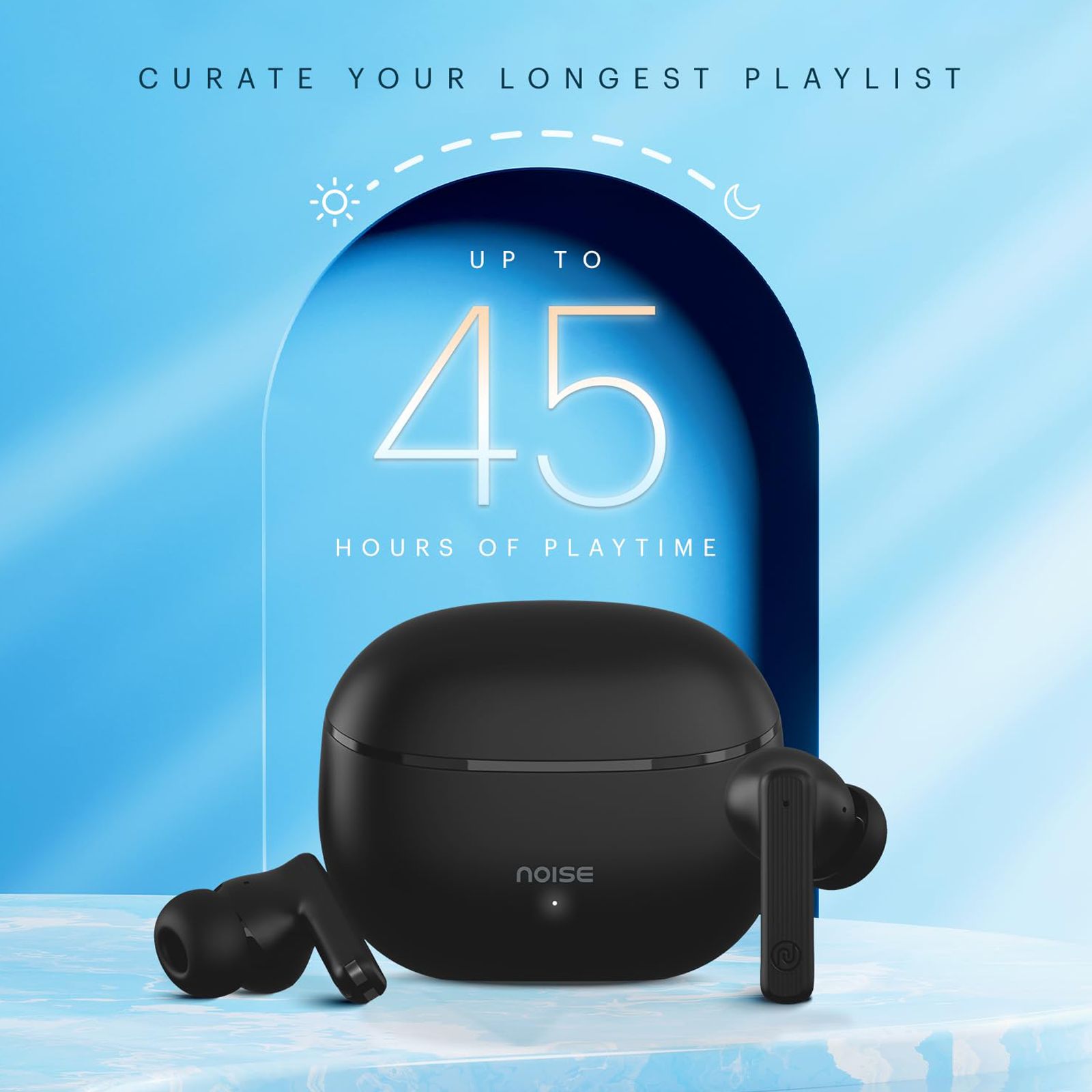 noise Air Buds 3 TWS Earbuds with Environmental Noise Cancellation (IPX5 Water Resistant, Instacharge, Jet Black) noise Air Buds 3 TWS Earbuds with Environmental Noise Cancellation (IPX5 Water Resistant, Instacharge, Jet Black)_3