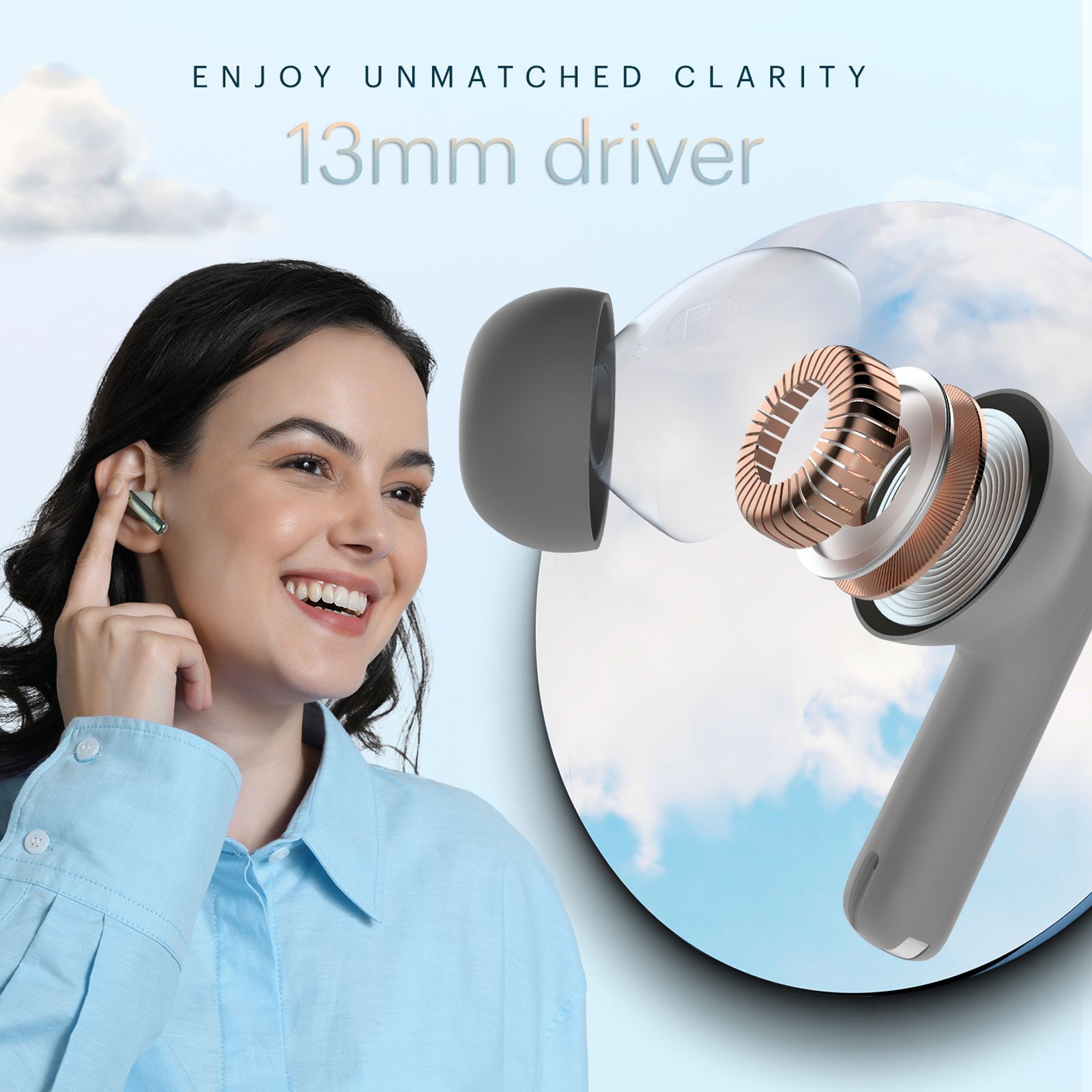 noise Air Buds Pro 3 TWS Earbuds with Active Noise Cancellation (IPX5 Water Resistant, Instacharge, Shadow Grey)_5