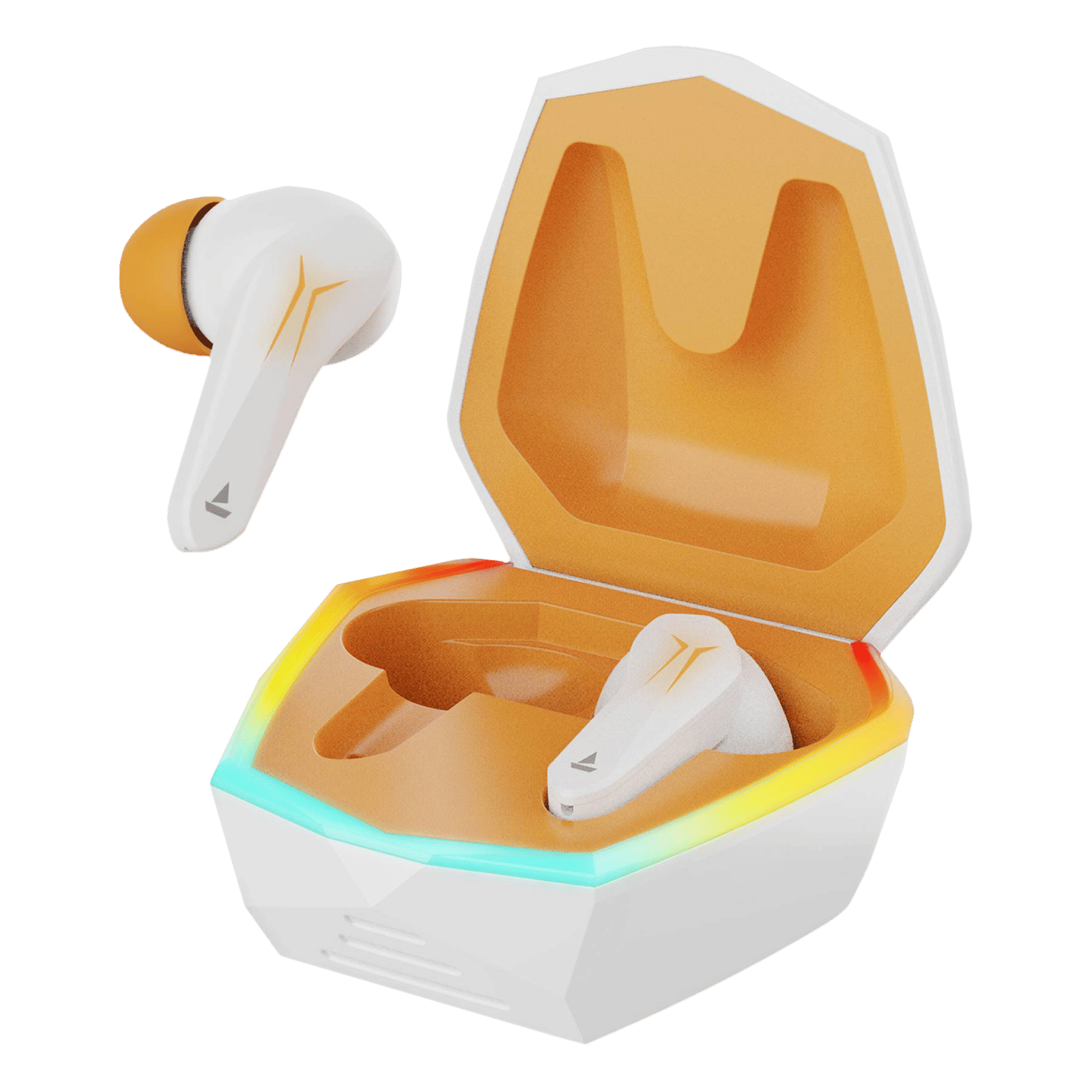 boAt Immortal 128 TWS Earbuds with Environmental Noise Cancellation (IPX4 Water & Sweat Resistant, ASAP Charge, White Sabre) boAt Immortal 128 TWS Earbuds with Environmental Noise Cancellation (IPX4 Water & Sweat Resistant, ASAP Charge, White Sabre)_1
