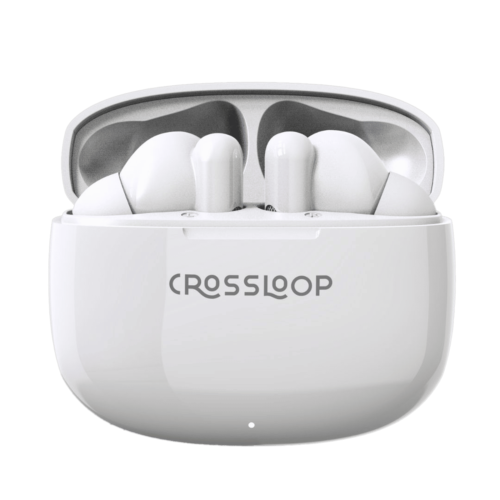 CROSSLOOP Freedom Podz TWS Earbuds with No Noise Cancellation (10mm Driver, White) CROSSLOOP Freedom Podz TWS Earbuds with No Noise Cancellation (10mm Driver, White)_1