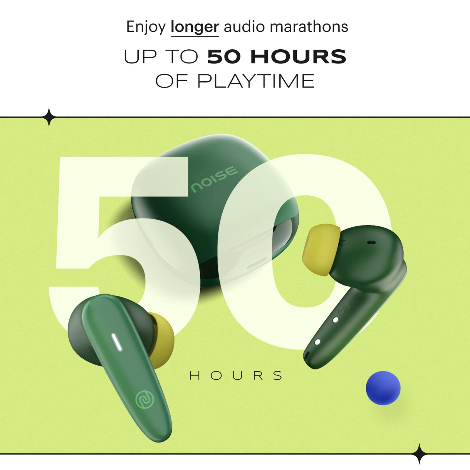 noise Buds VS401 TWS Earbuds with Environmental Noise Cancellation (IPX5 Water Resistant, Insta Charge, Forest Green) noise Buds VS401 TWS Earbuds with Environmental Noise Cancellation (IPX5 Water Resistant, Insta Charge, Forest Green)_5