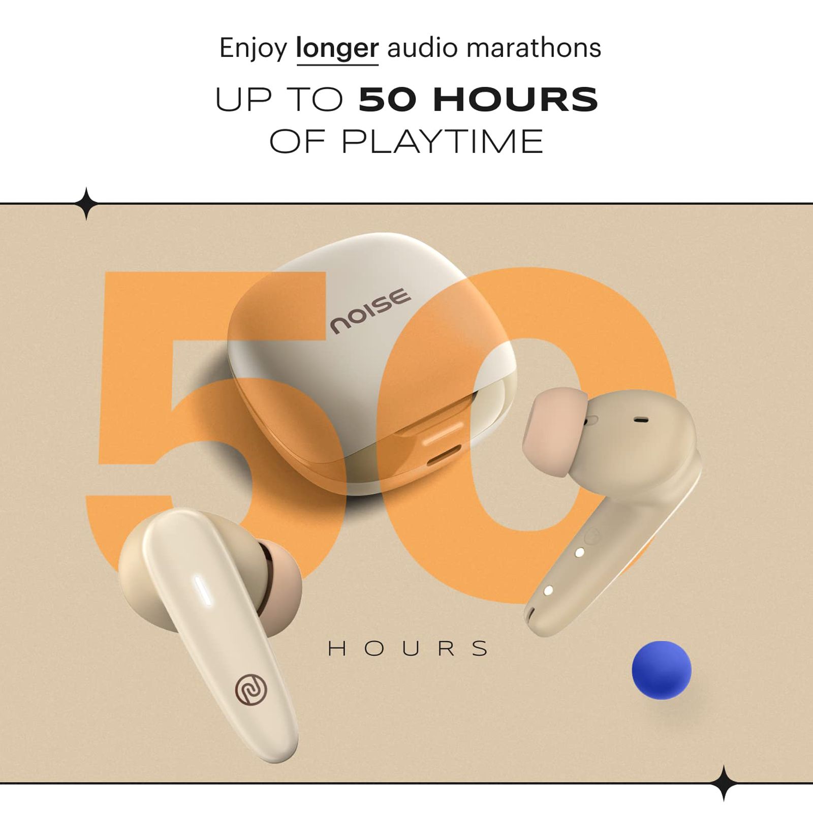 noise Buds VS401 TWS Earbuds with Environmental Noise Cancellation (IPX5 Water Resistant, Insta Charge, Calm Beige) noise Buds VS401 TWS Earbuds with Environmental Noise Cancellation (IPX5 Water Resistant, Insta Charge, Calm Beige)_4