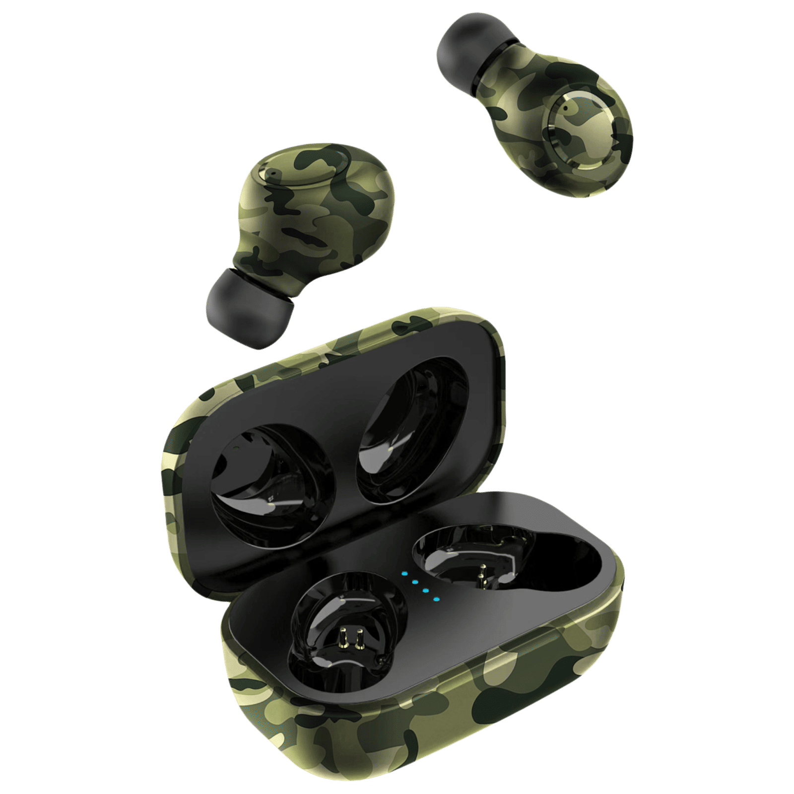 Candytech Camotwin TWS Earbuds (HiFi Stereo Sound, Camo) Candytech Camotwin TWS Earbuds (HiFi Stereo Sound, Camo)_1