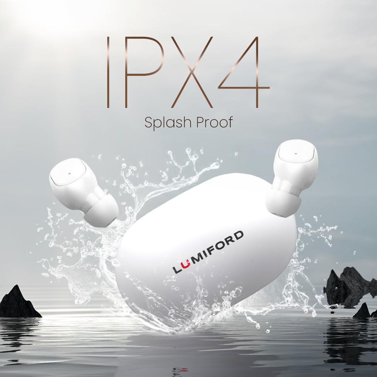 LUMIFORD Max T40 TWS Earbuds with Environmental Noise Cancellation (IPX4 Water Resistant, Fast Charging, White) LUMIFORD Max T40 TWS Earbuds with Environmental Noise Cancellation (IPX4 Water Resistant, Fast Charging, White)_6