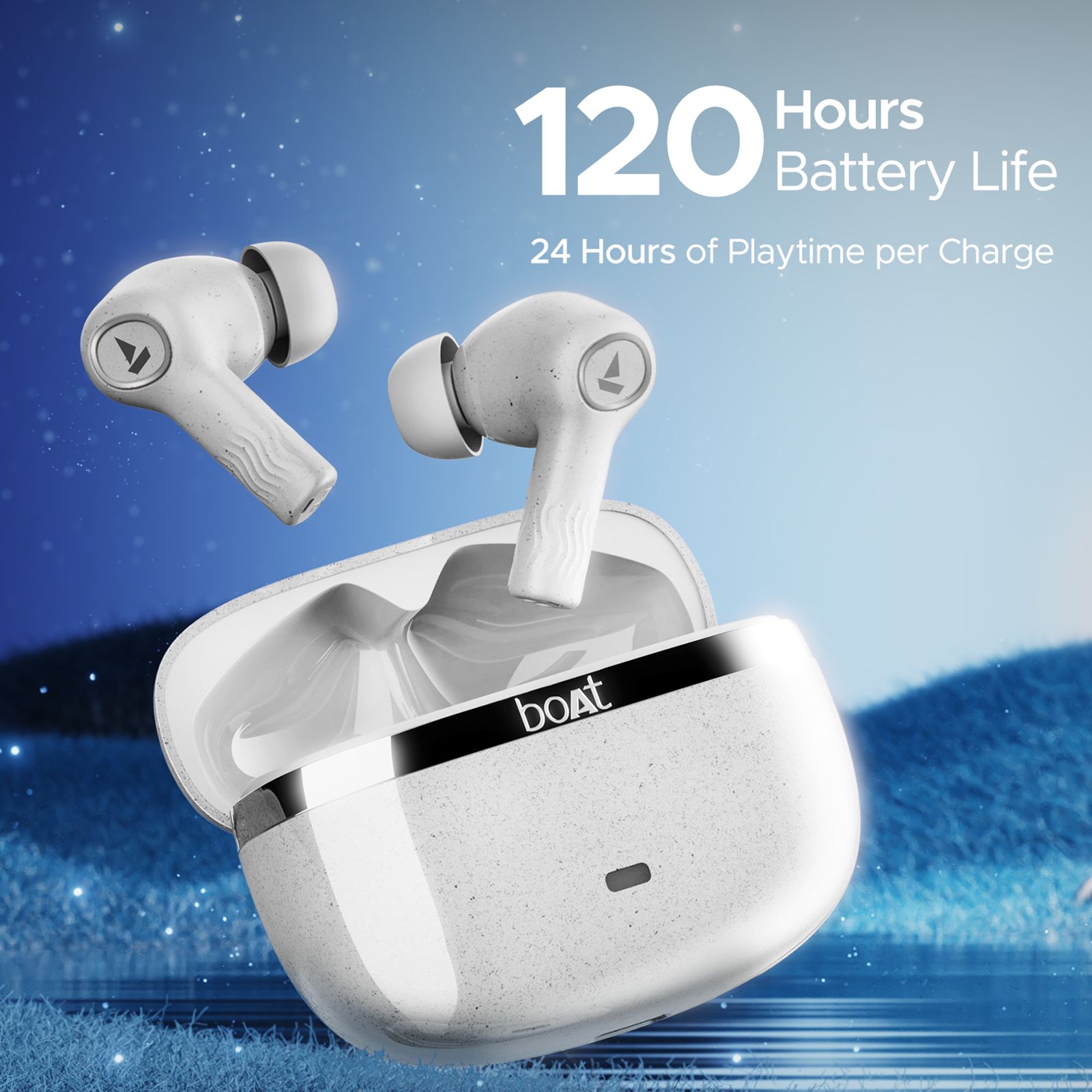 boAt Nirvana Ion TWS Earbuds with Active Noise Cancellation (IPX4 Sweat Resistant, ASAP Charge, Ivory White) boAt Nirvana Ion TWS Earbuds with Active Noise Cancellation (IPX4 Sweat Resistant, ASAP Charge, Ivory White)_7