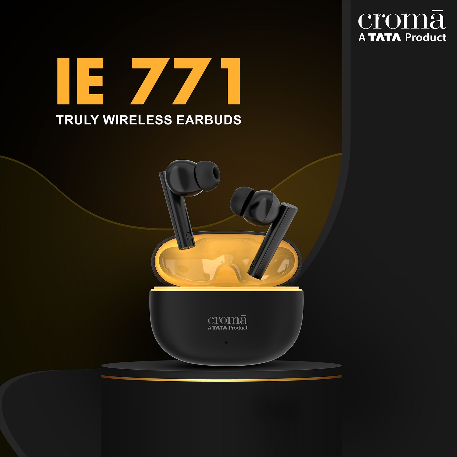 Croma IE 771 CRSE030EPA301506 TWS Earbuds with Environmental Noise Cancellation (IPX5 Water Resistant, 38 Hours Playback, Black) Croma IE 771 CRSE030EPA301506 TWS Earbuds with Environmental Noise Cancellation (IPX5 Water Resistant, 38 Hours Playback, Black)_10