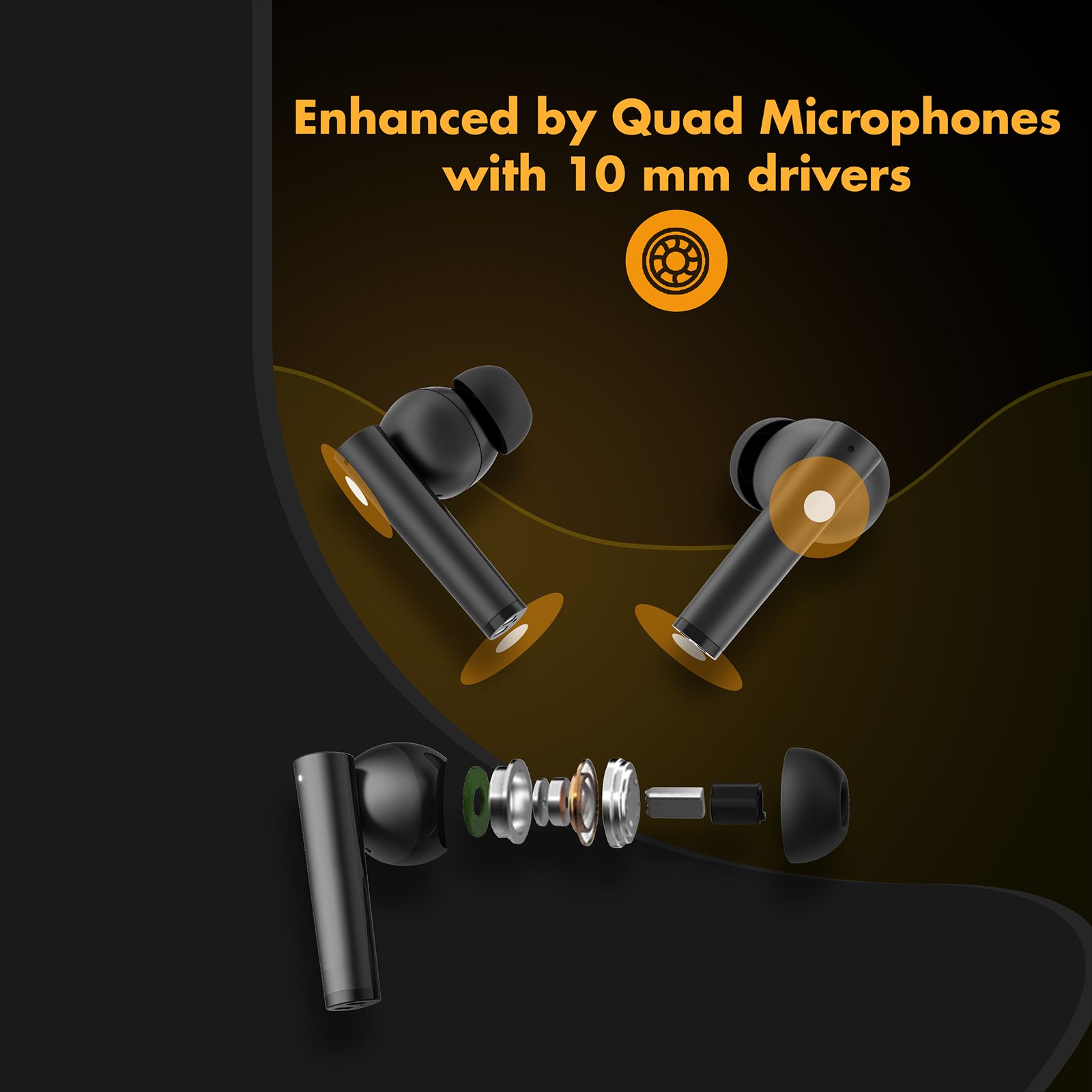 Croma IE 771 CRSE030EPA301506 TWS Earbuds with Environmental Noise Cancellation (IPX5 Water Resistant, 38 Hours Playback, Black) Croma IE 771 CRSE030EPA301506 TWS Earbuds with Environmental Noise Cancellation (IPX5 Water Resistant, 38 Hours Playback, Black)_6