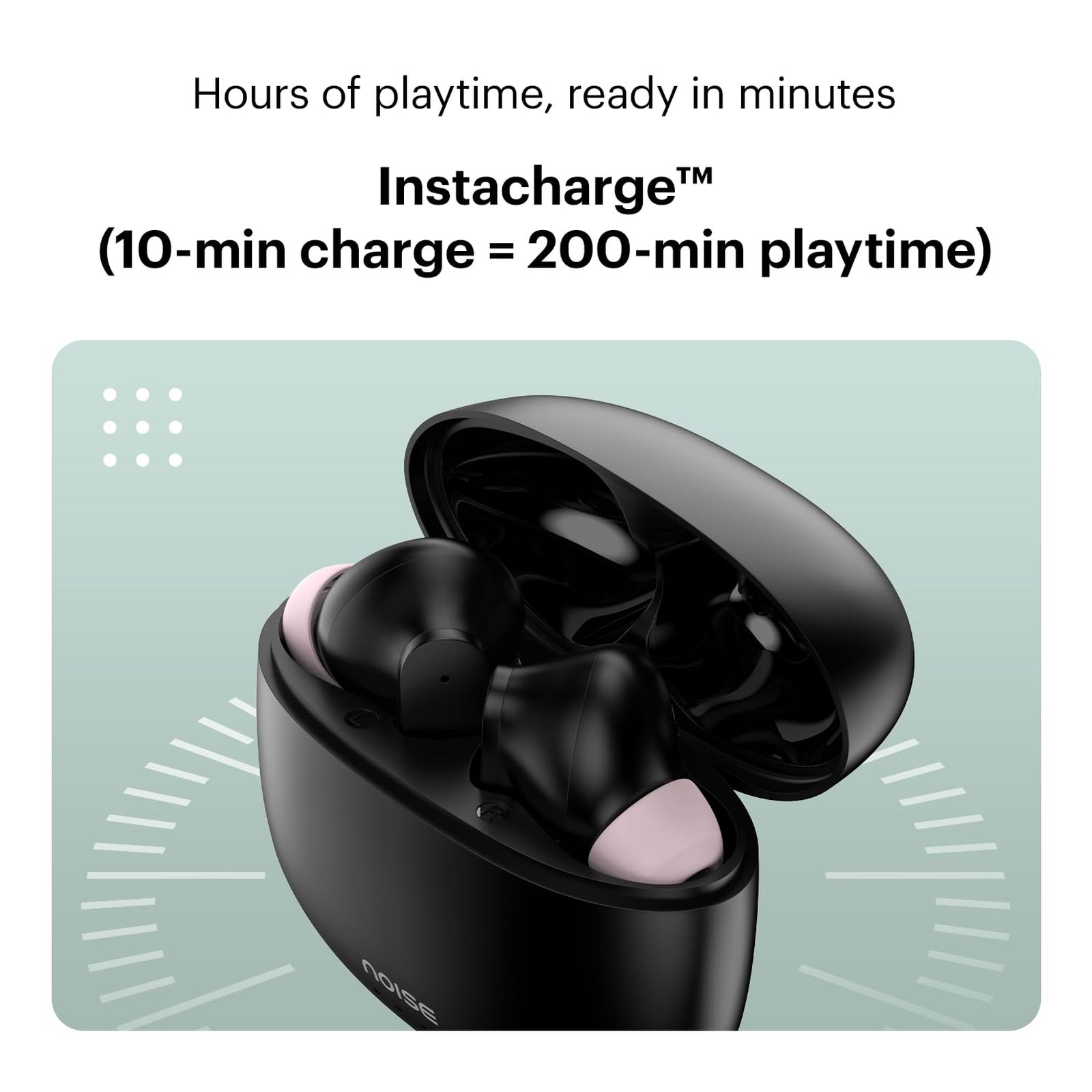 noise Buds VS104 TWS Earbuds with Environmental Noise Cancellation (IPX5 Water Resistant, Fast Charging, Charcoal Black)_8