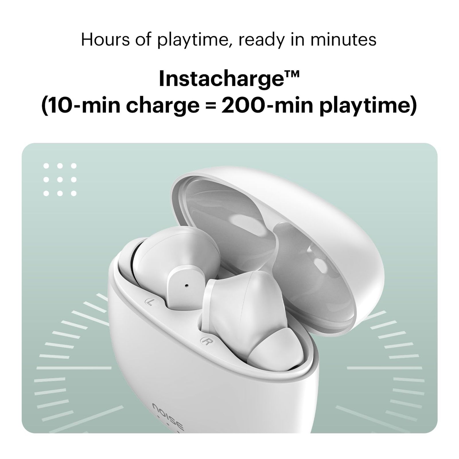 noise Buds VS104 TWS Earbuds with Environmental Noise Cancellation (IPX5 Water Resistant, Fast Charging, Snow White)_7