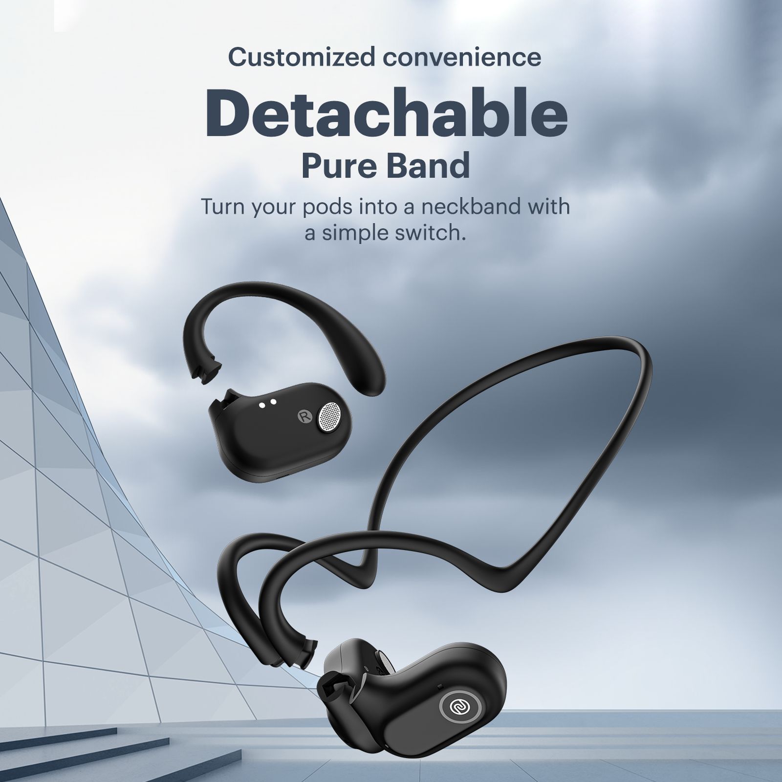 noise Pure Pods TWS Earbuds with Environmental Noise Cancellation (IPX5 Water Resistant, Touch Control, Power Black)_6
