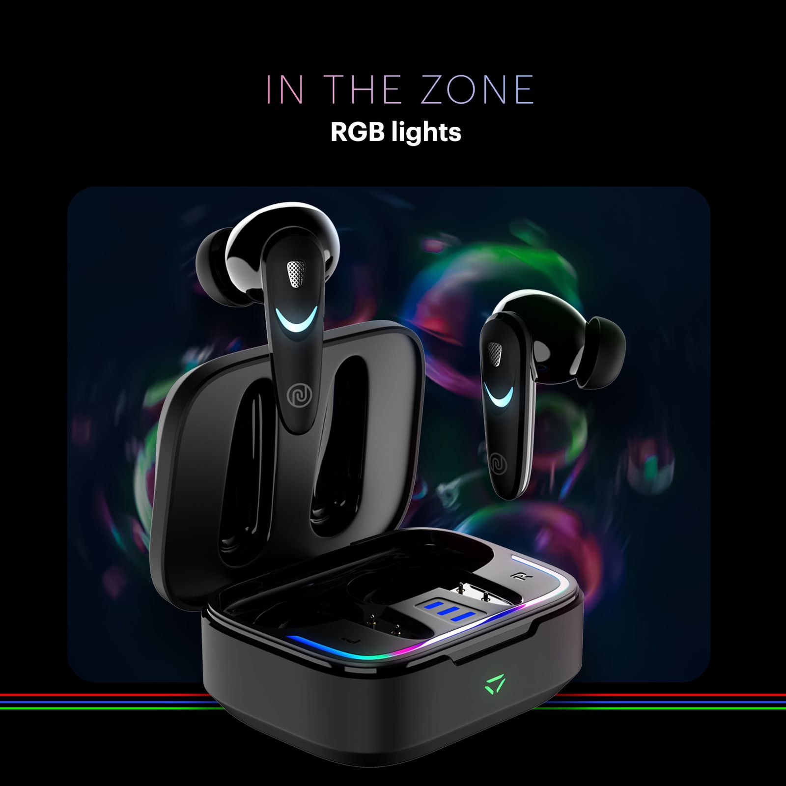 noise Buds Combat X TWS Earbuds with Environmental Noise Cancellation (IPX5 Water Resistant, Instacharge, Stealth Black)_7