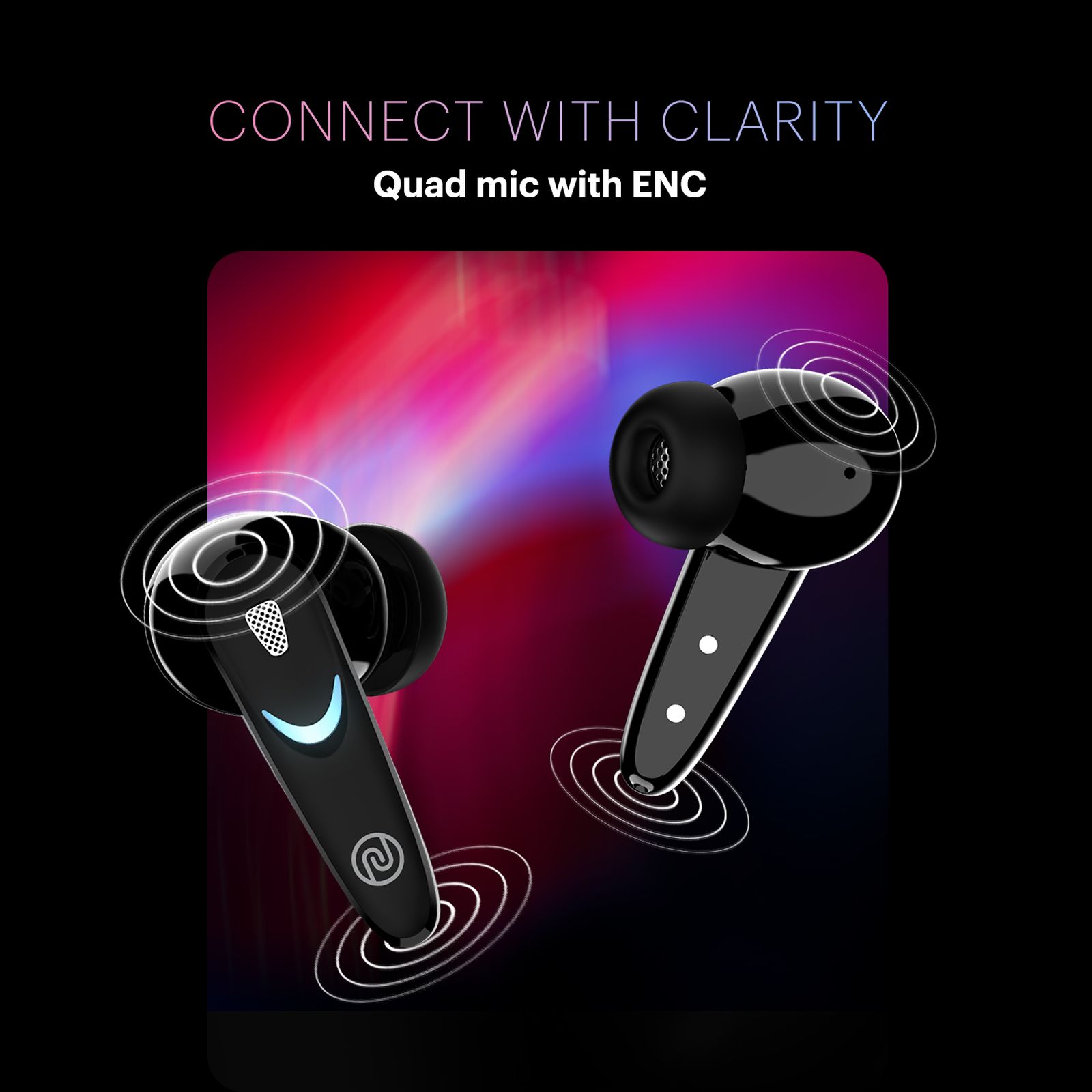 noise Buds Combat X TWS Earbuds with Environmental Noise Cancellation (IPX5 Water Resistant, Instacharge, Stealth Black)_8