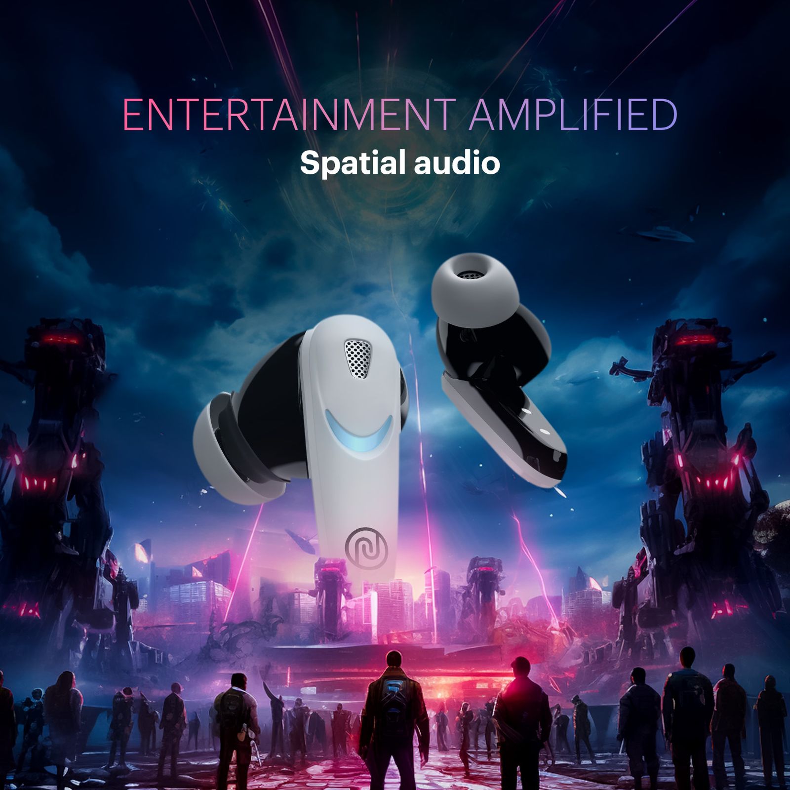 noise Buds Combat X TWS Earbuds with Environmental Noise Cancellation (IPX5 Water Resistant, Instacharge, Covert White) noise Buds Combat X TWS Earbuds with Environmental Noise Cancellation (IPX5 Water Resistant, Instacharge, Covert White)_4