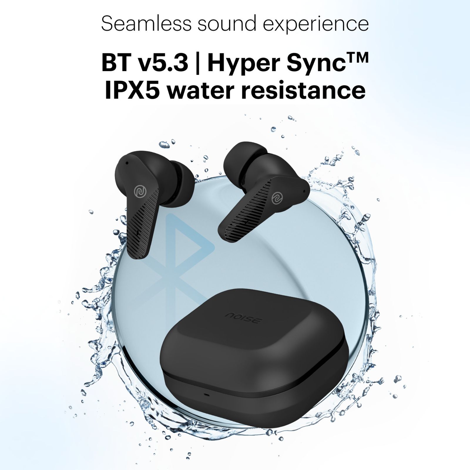 noise Buds VS102 Neo TWS Earbuds with Environmental Noise Cancellation (IPX5 Water Resistant, Hyper Sync Technology, Carbon Black) noise Buds VS102 Neo TWS Earbuds with Environmental Noise Cancellation (IPX5 Water Resistant, Hyper Sync Technology, Carbon Black)_6