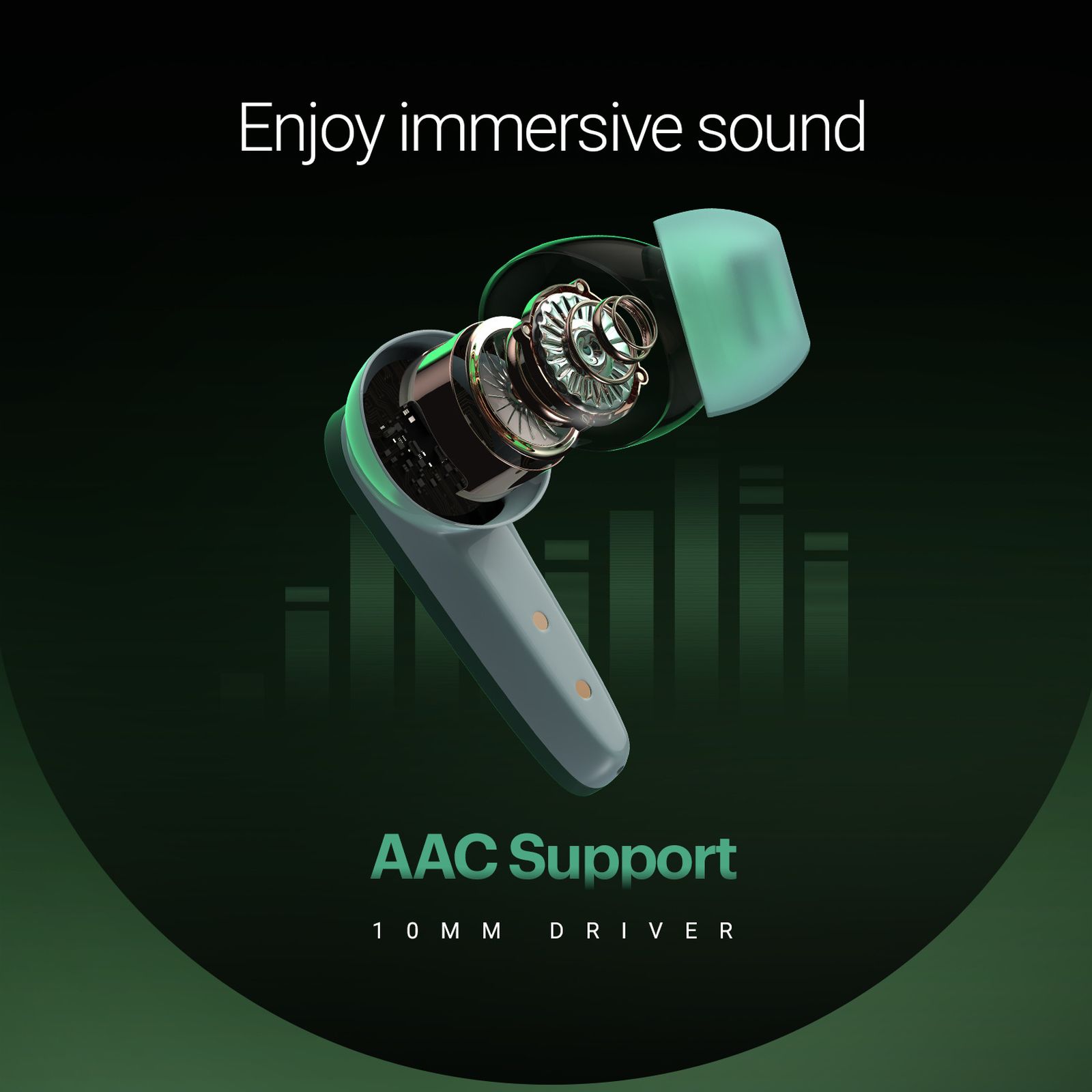 noise Buds VS404 TWS Earbuds with Environmental Noise Cancellation (IPX5 Water Resistant, Instacharge, Forest Green)_9