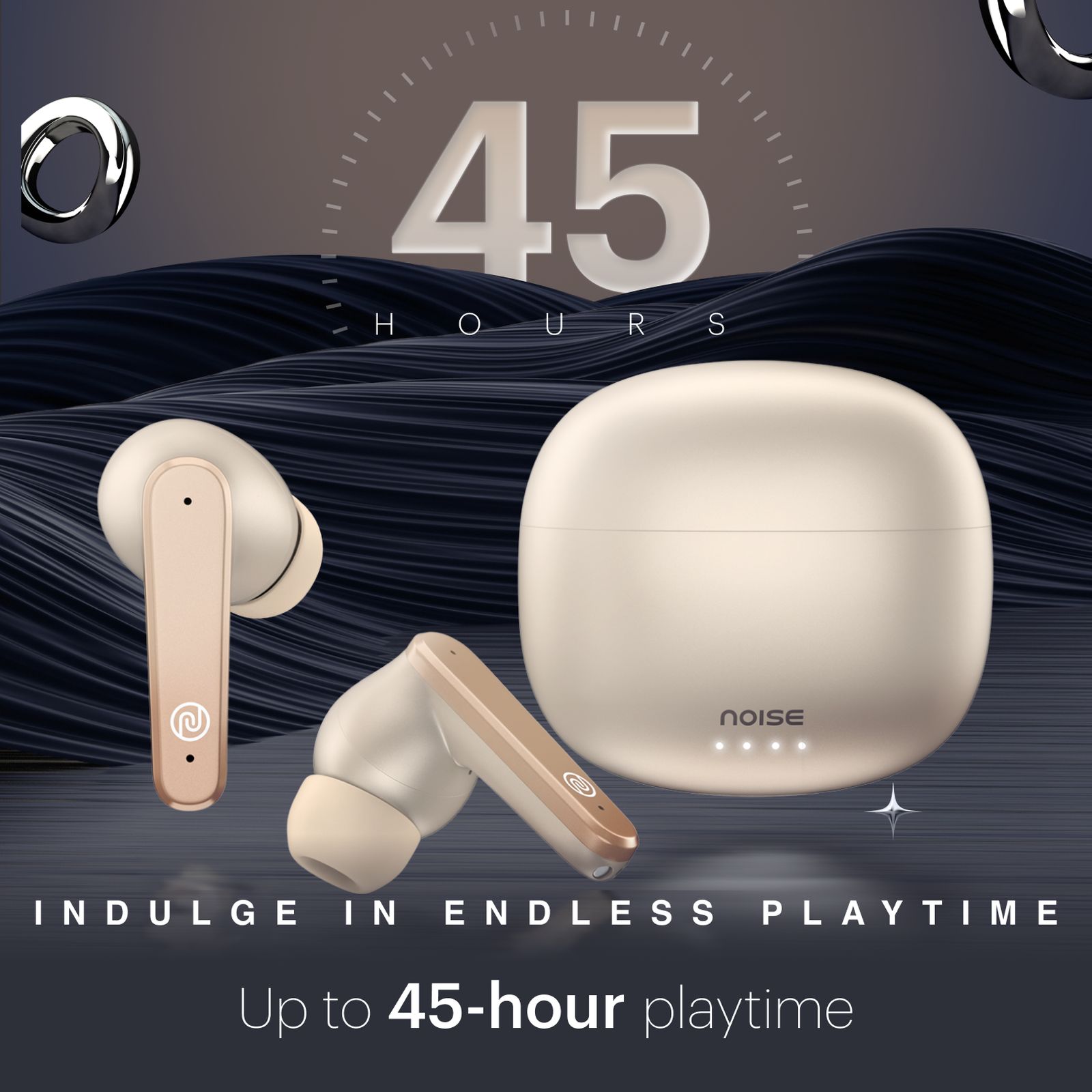 noise Buds VS104 Max TWS Earbuds with Active Noise Cancellation (IPX5 Water Resistant, Instacharge, Rose Gold) noise Buds VS104 Max TWS Earbuds with Active Noise Cancellation (IPX5 Water Resistant, Instacharge, Rose Gold)_5