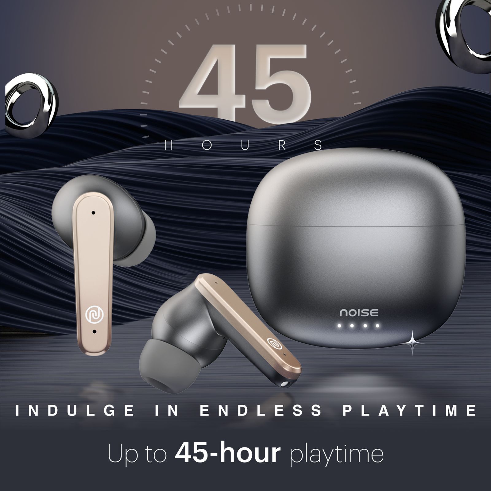 noise Buds VS104 Max TWS Earbuds with Active Noise Cancellation (IPX5 Water Resistant, Instacharge, Silver Grey) noise Buds VS104 Max TWS Earbuds with Active Noise Cancellation (IPX5 Water Resistant, Instacharge, Silver Grey)_5