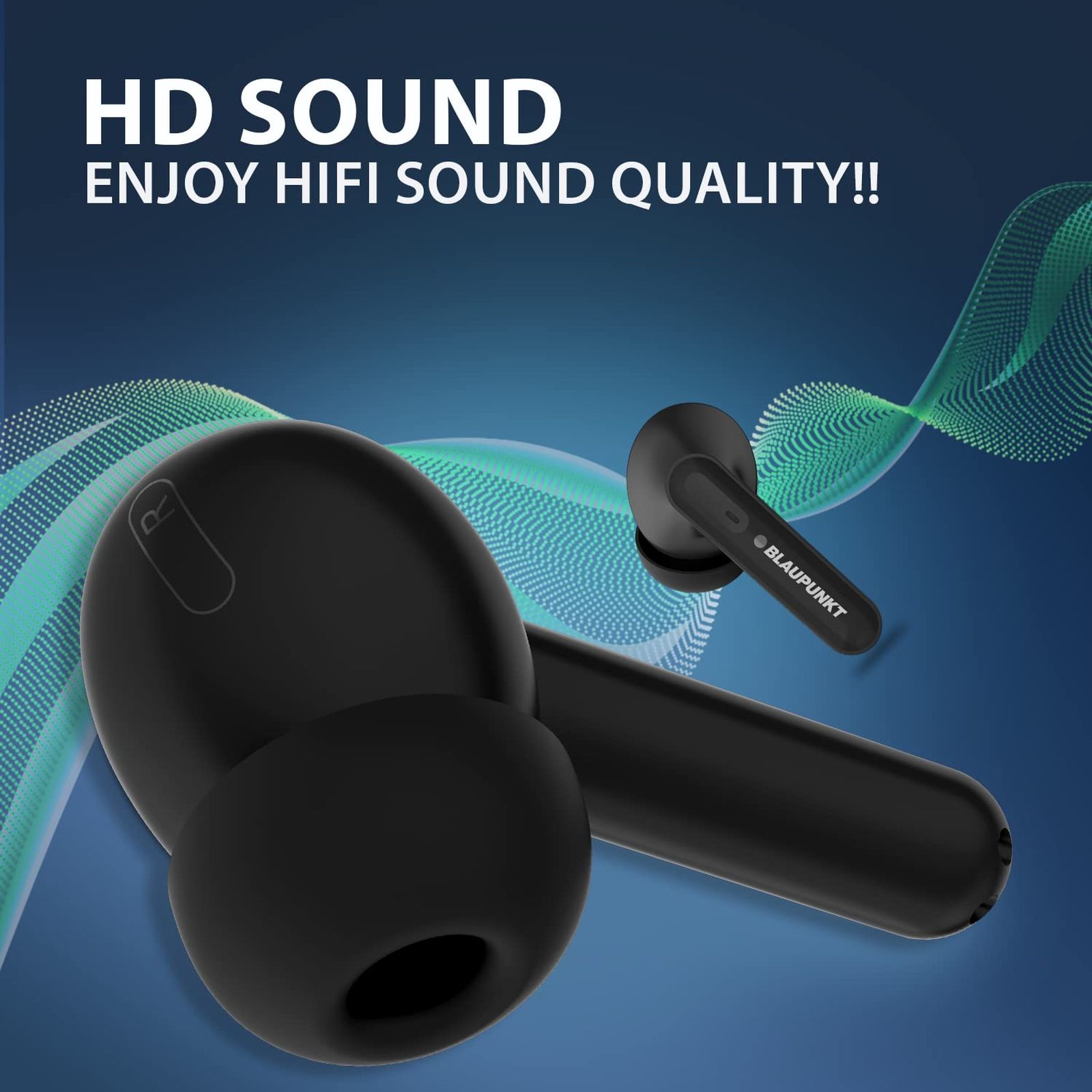 BLAUPUNKT BTW20 TWS Earbuds (IPX5 Water & Sweat Resistant, Turbovolt Charging, Black)_5