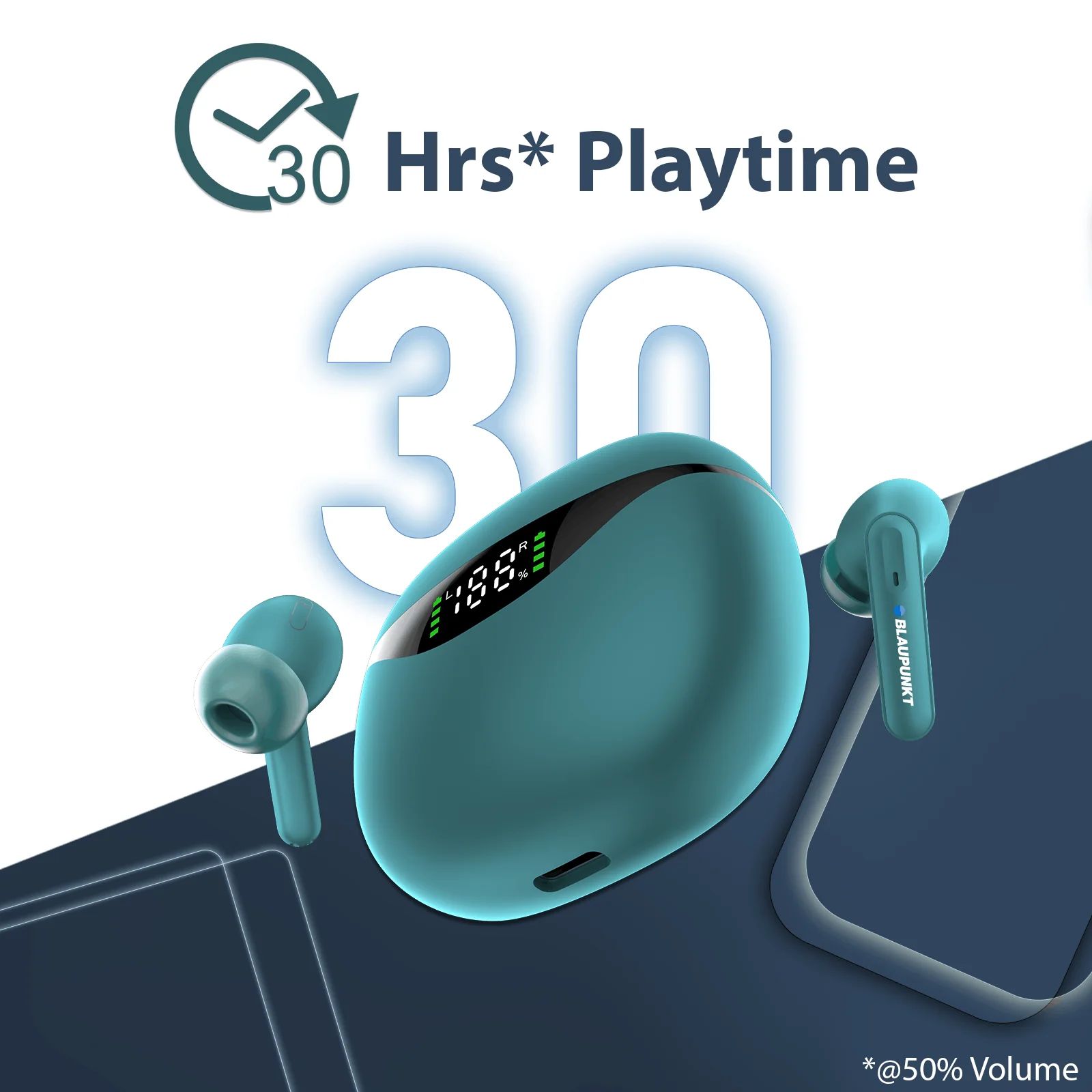 Blaupunkt BTW20 TWS Earbuds (IPX5 Water Resistant, Turbovolt Charging, Green)_6